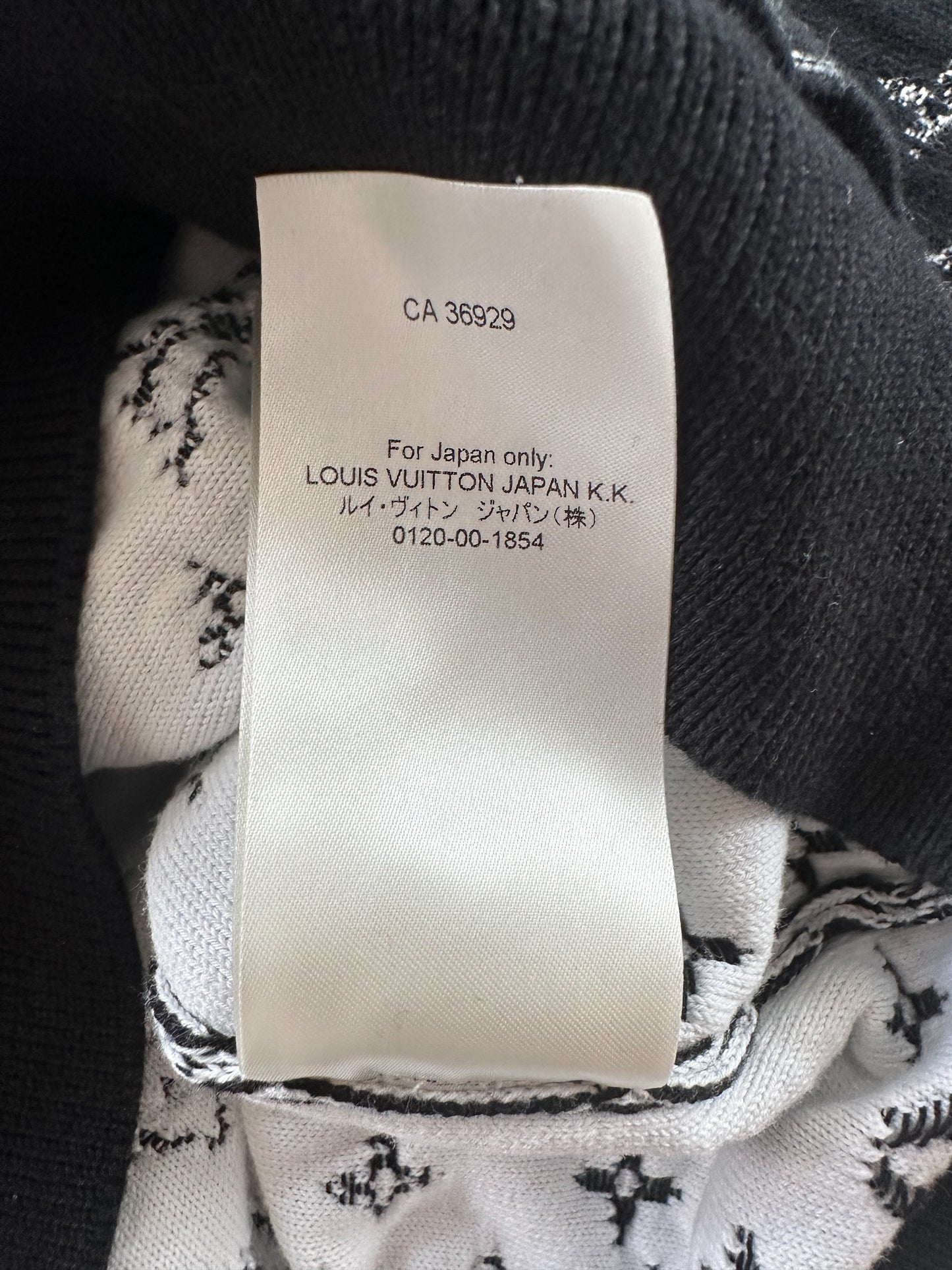 Louis Vuitton Black & White Monogram Gradient Hoodie