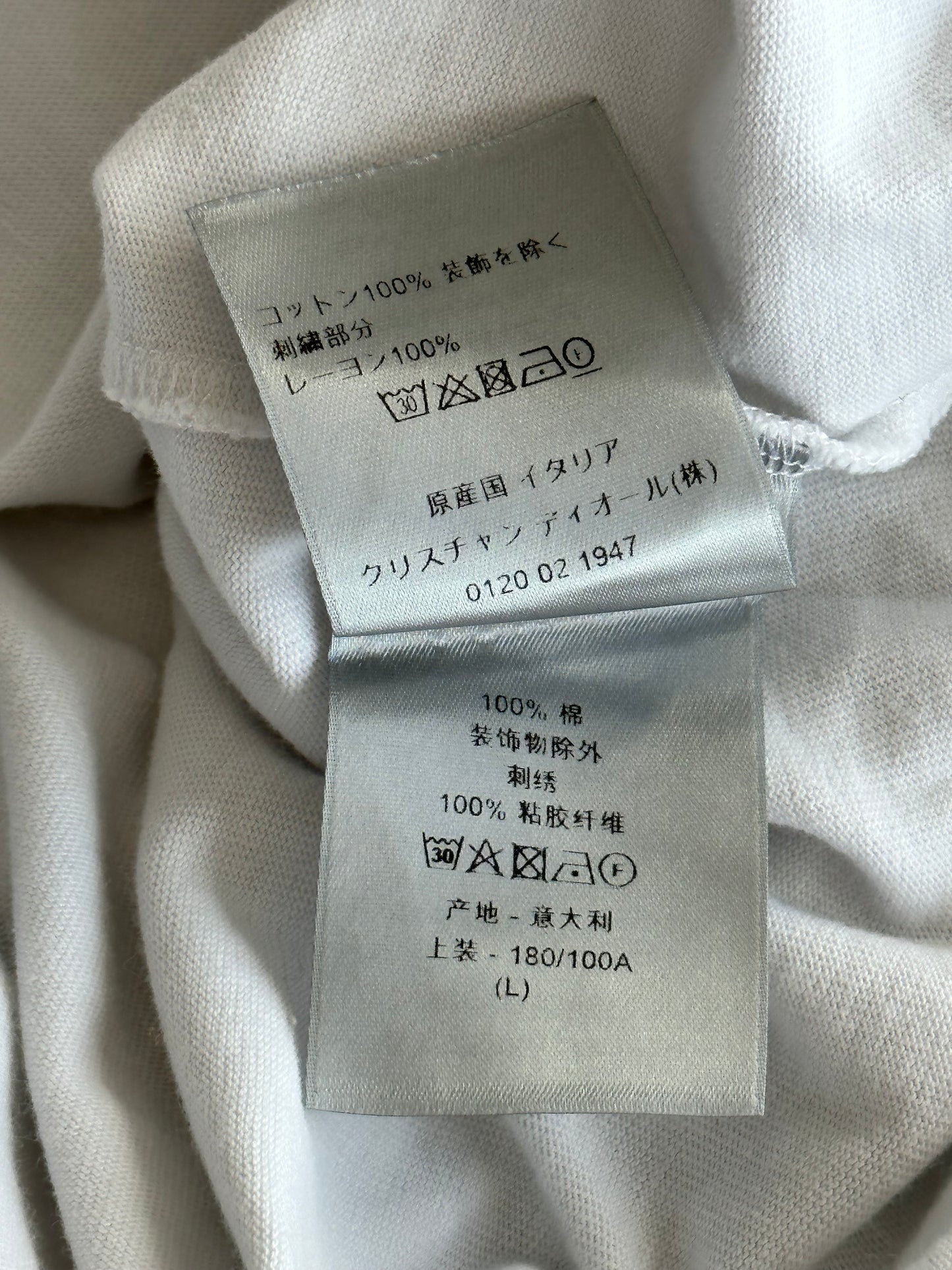 Dior White CD Icon Embroidered T-Shirt