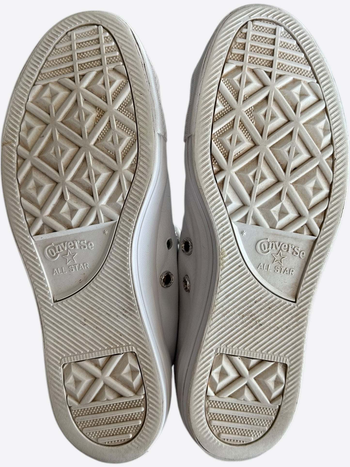 Chrome Hearts White Rhodium Cross High Top Converse