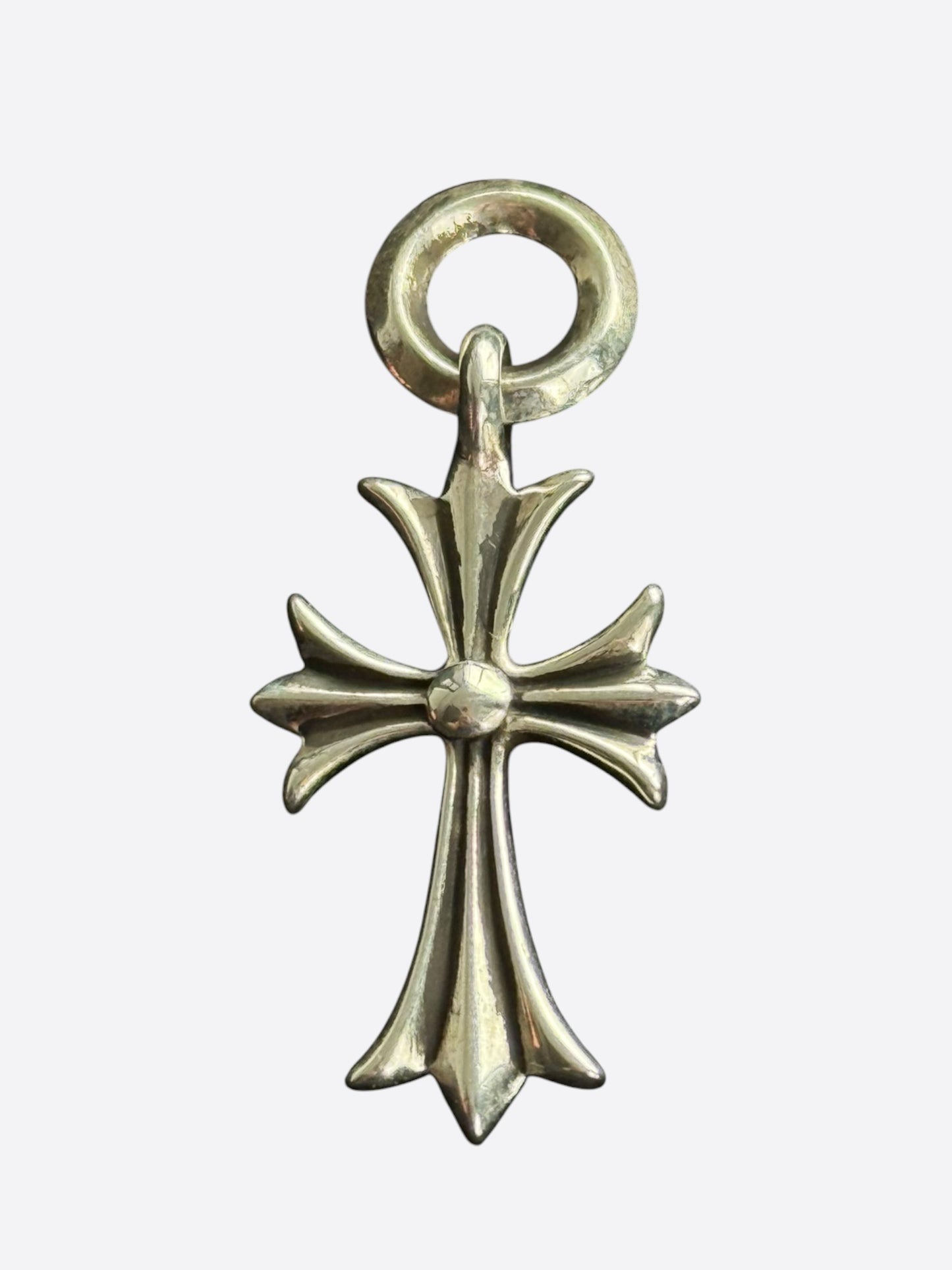 Chrome Hearts Silver Tiny CH Cross Pendant