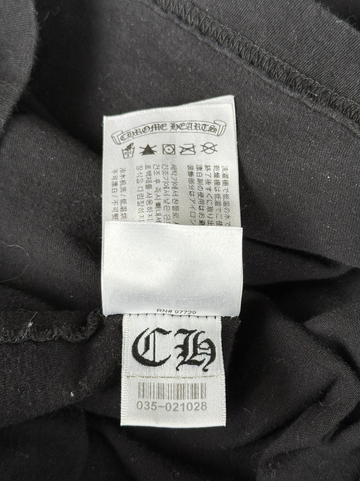 Chrome Hearts Black & White Welcome To Las Vegas T-Shirt