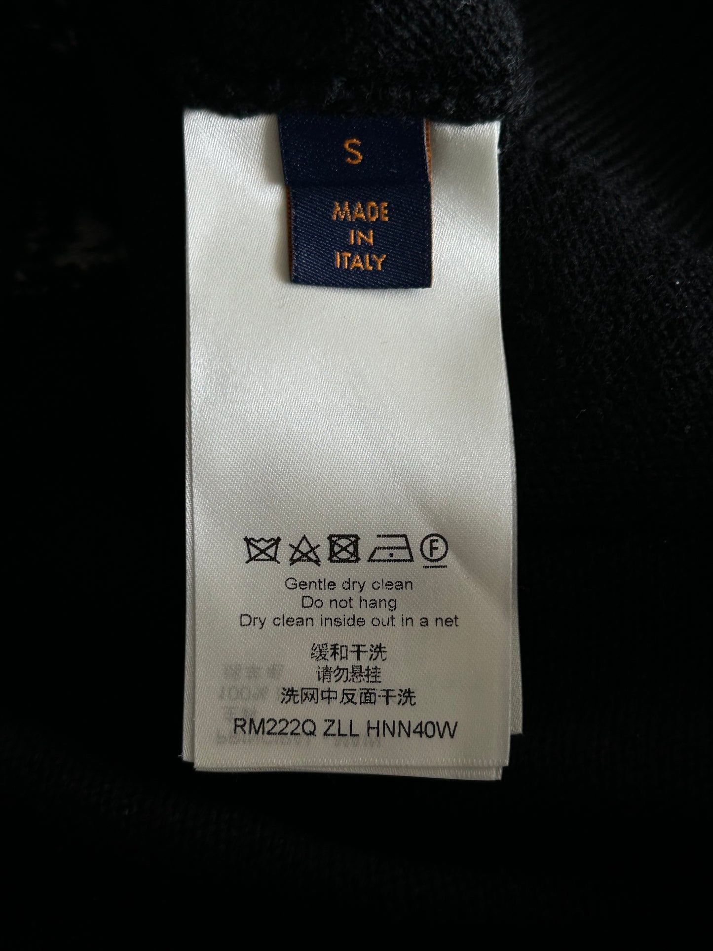 Louis Vuitton Black Monogram Clock Wool Sweater