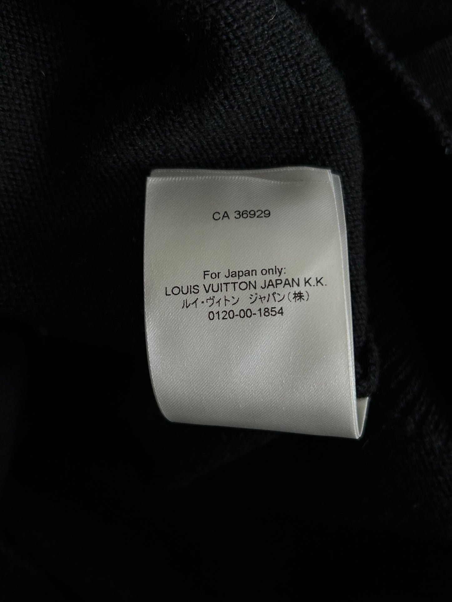 Louis Vuitton Black Monogram Clock Wool Sweater