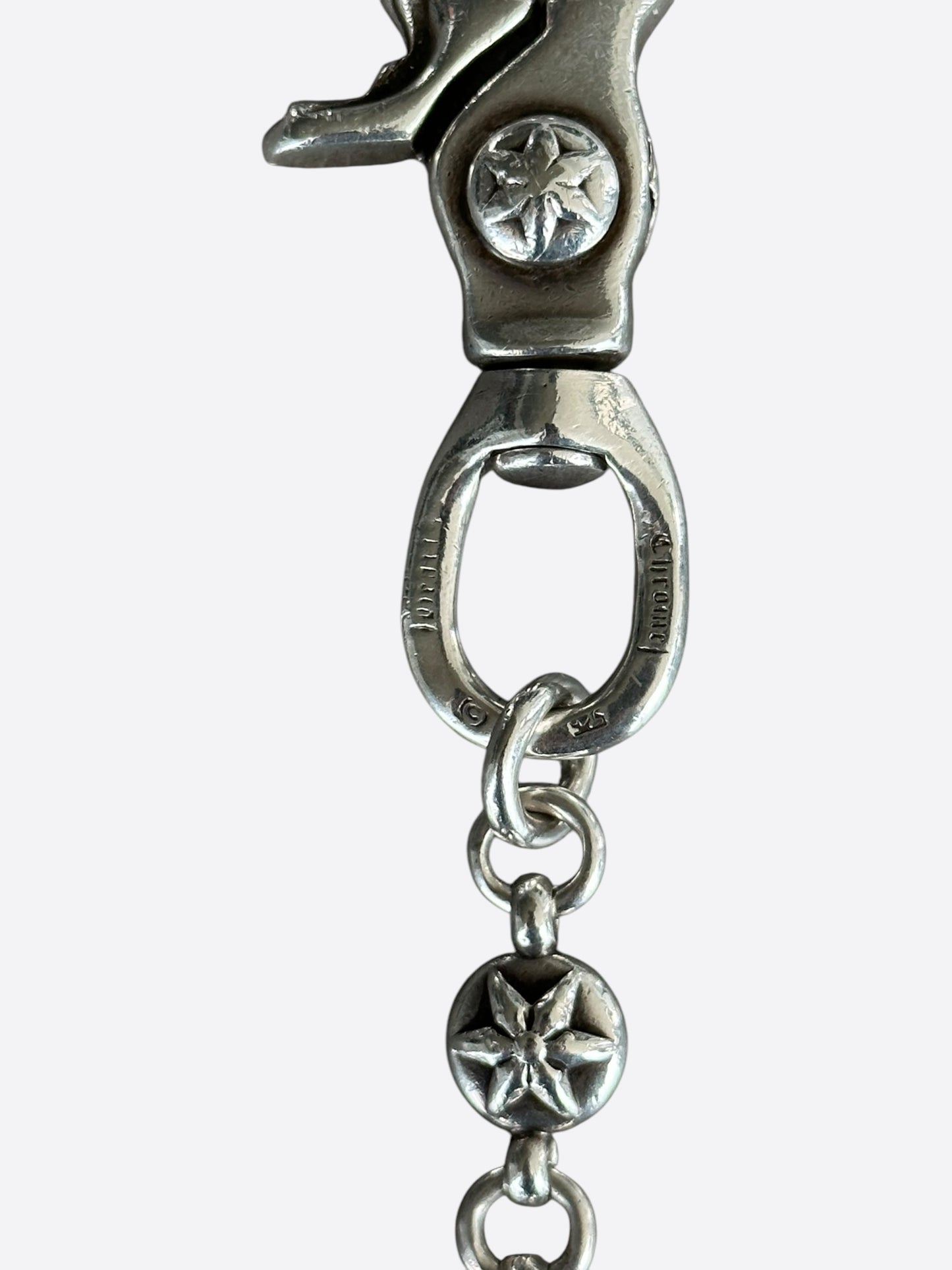 Chrome Hearts Silver Star Ball Wallet Chain