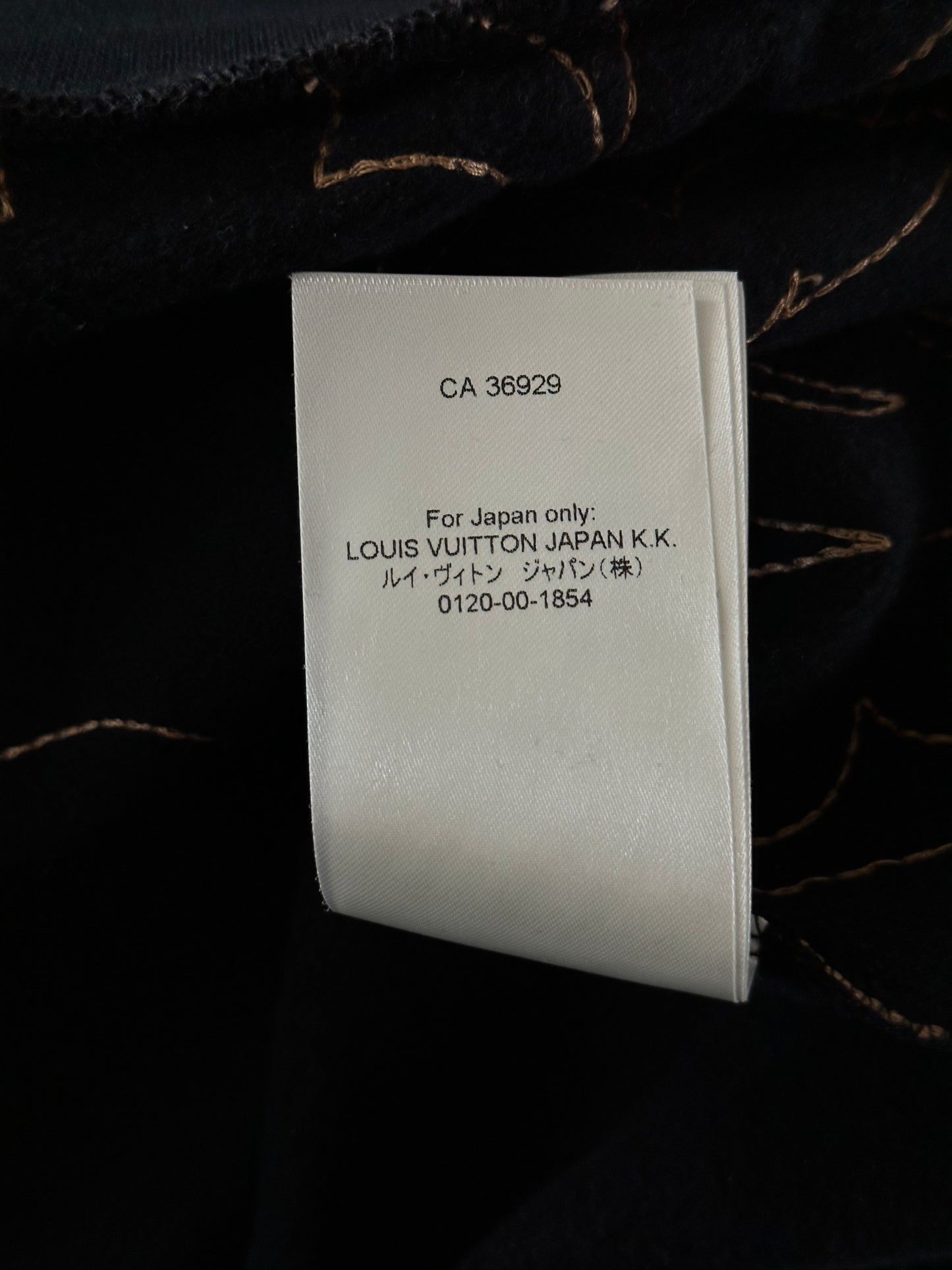 Louis Vuitton Black & Gold Music Line Embroidered Sweater