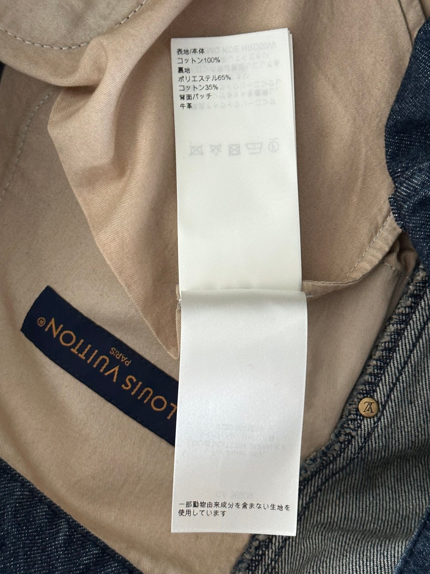 Louis Vuitton Blue Monogram Carpenter Denim Shorts
