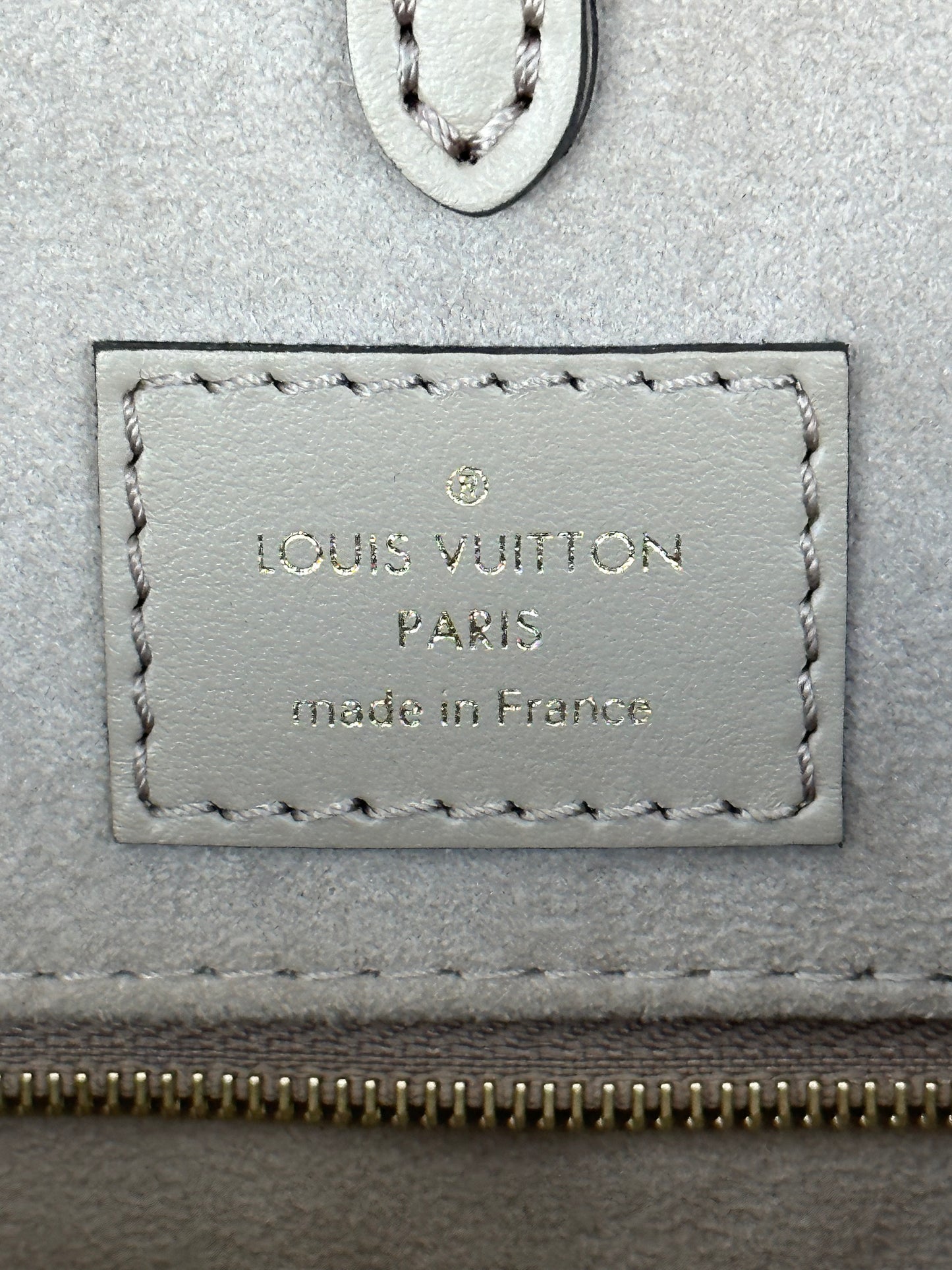 Louis Vuitton Beige & Cream Empreinte Monogram OnTheGo MM