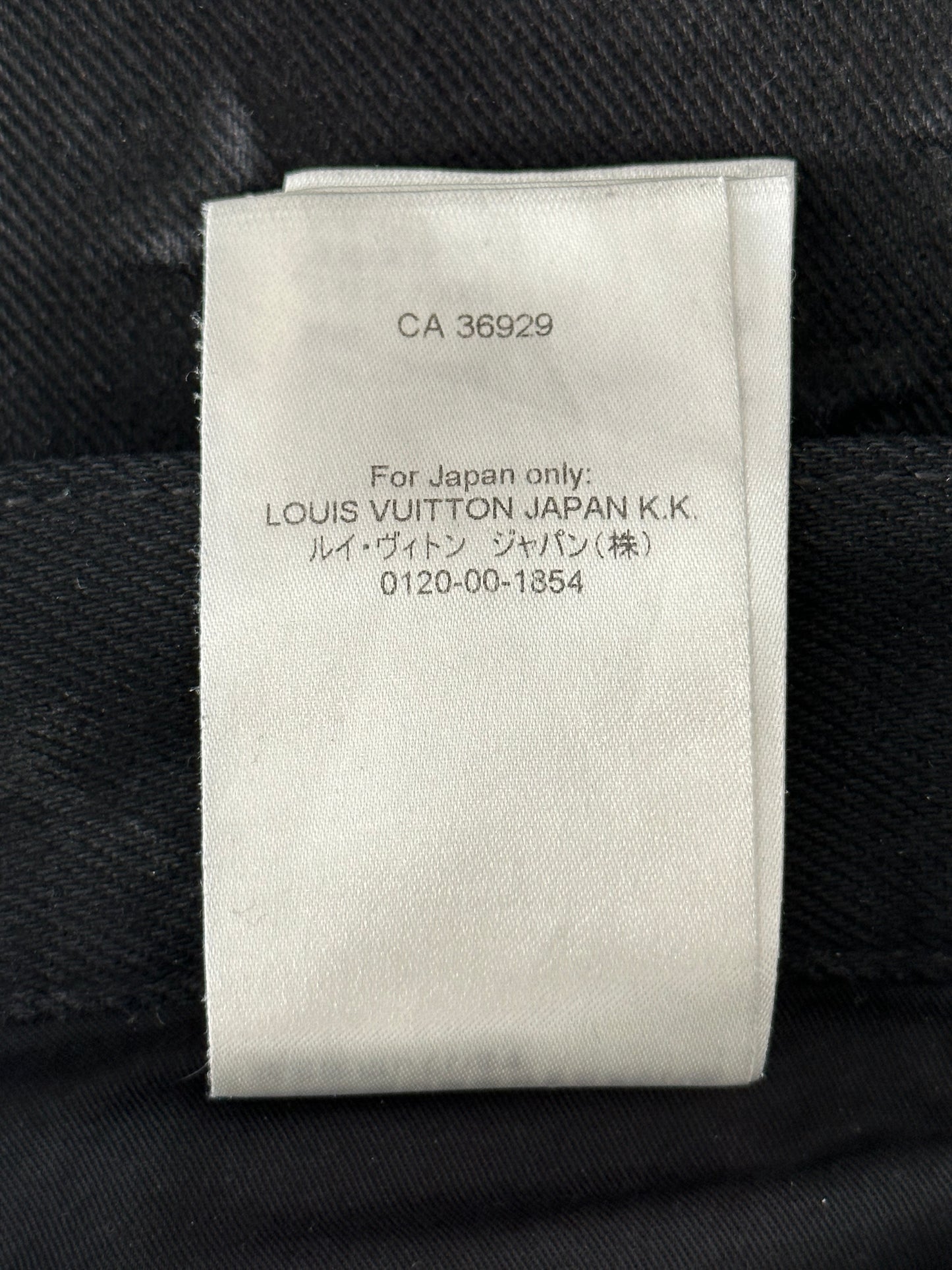 Louis Vuitton Black Monogram Carpenter Pants