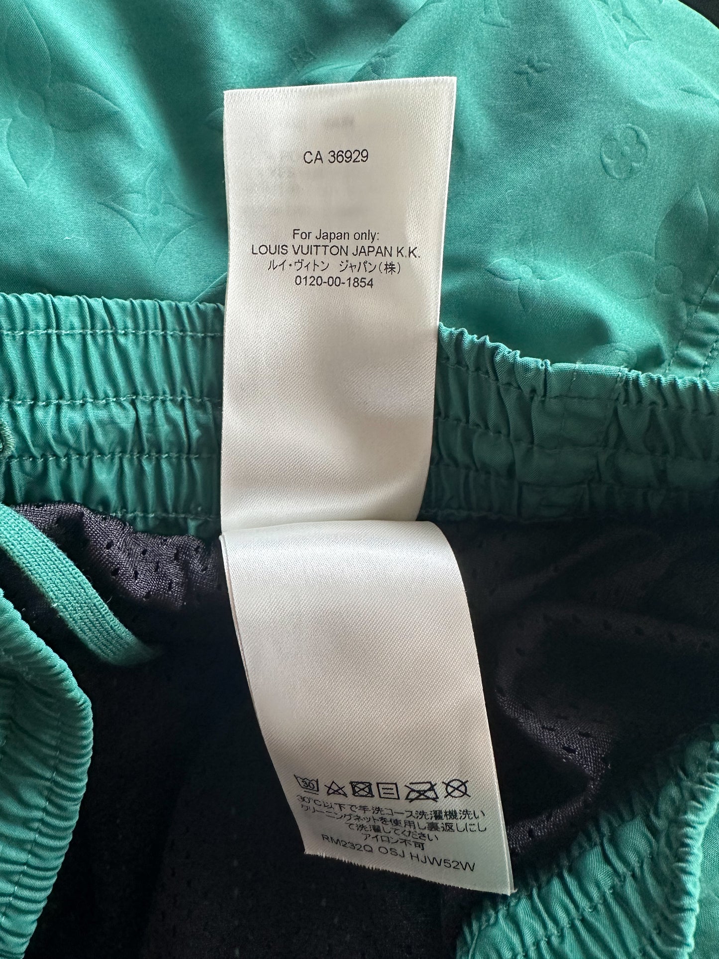 Louis Vuitton Green Monogram Swim Shorts