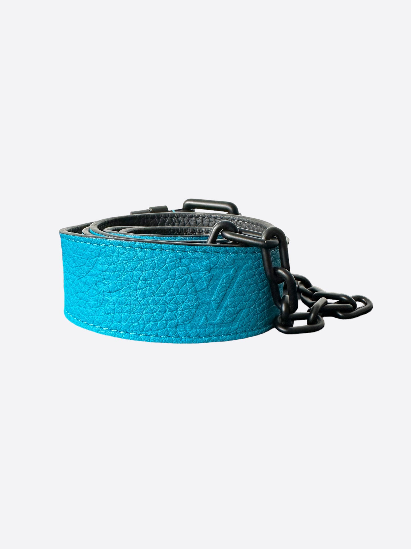 Louis Vuitton Blue Monogram Signature Chain Belt