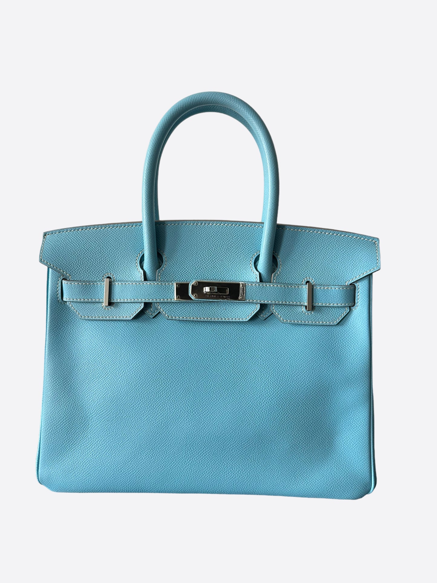 Hermès Blue Epsom Leather Birkin 30