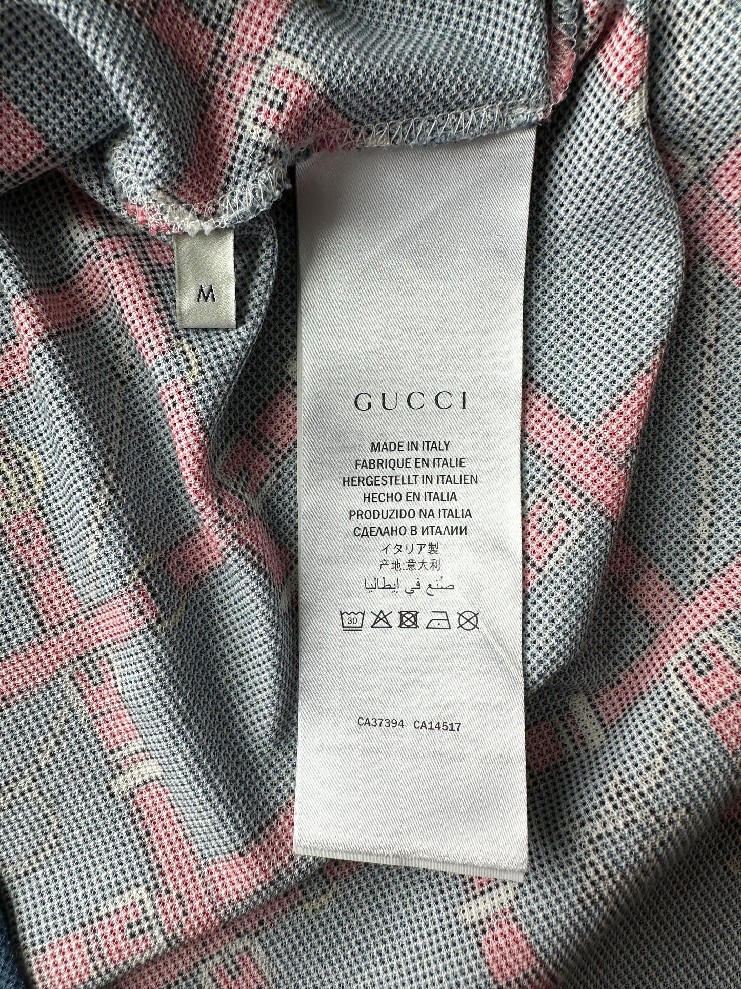 Gucci Navy & Red Belt Print Polo T-Shirt