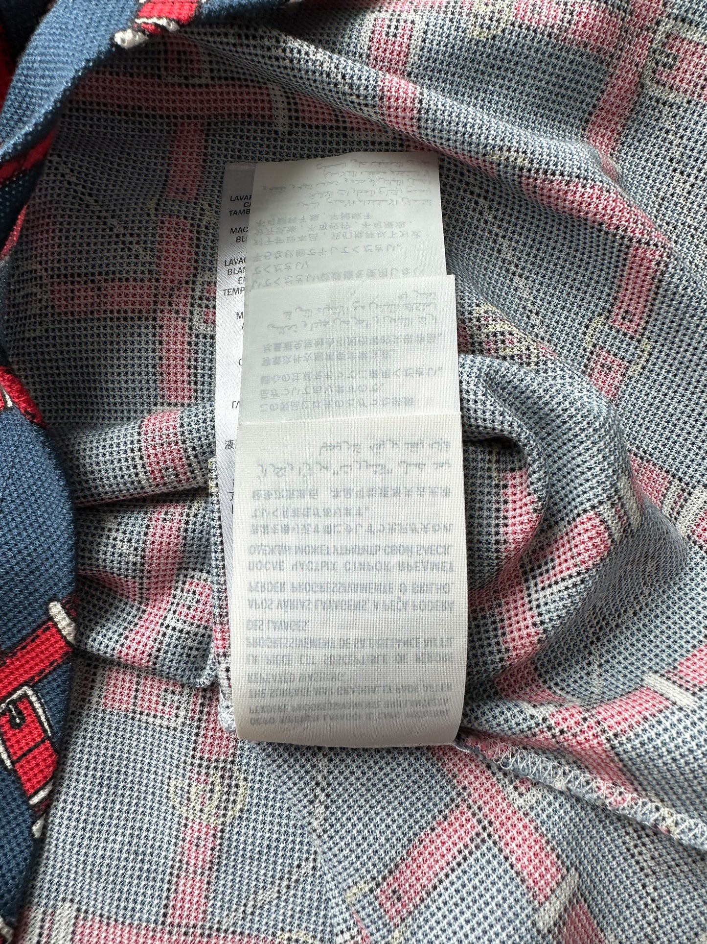 Gucci Navy & Red Belt Print Polo T-Shirt