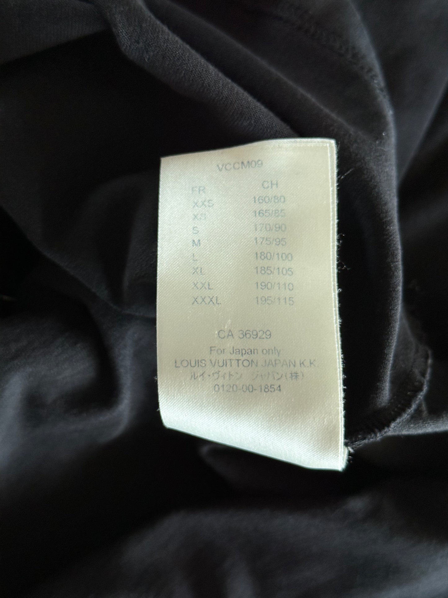 Louis Vuitton Black & White LV Stitch Logo T-Shirt