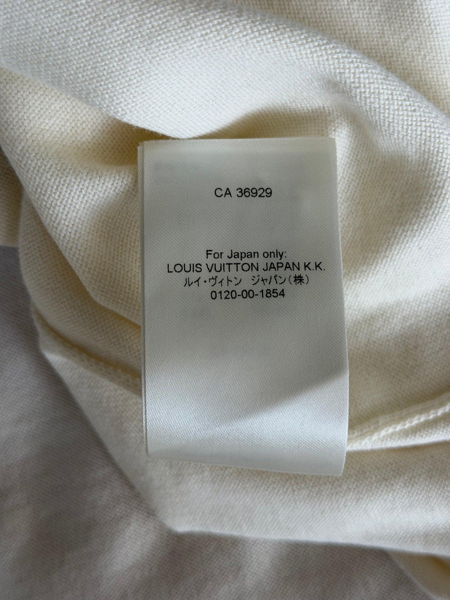 Louis Vuitton Nigo Cream Duck Logo Intarsia T-Shirt