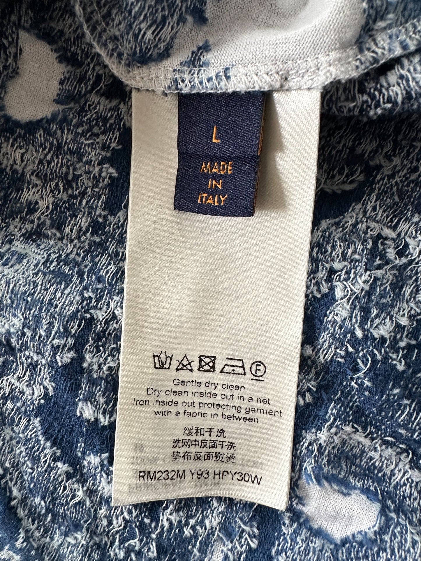 Louis Vuitton Blue & White Aquagarden Monogram T-Shirt