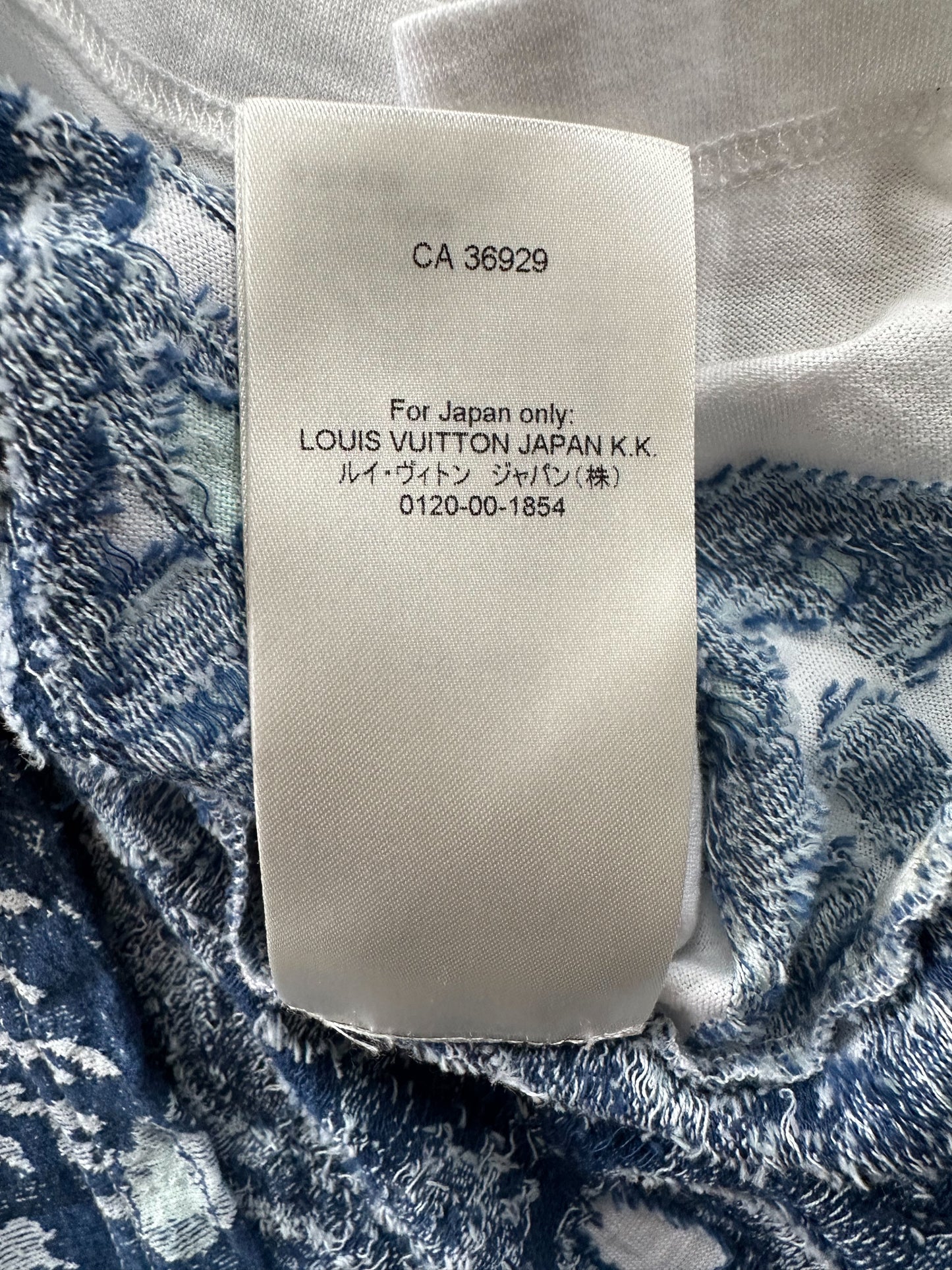 Louis Vuitton Blue & White Aquagarden Monogram T-Shirt