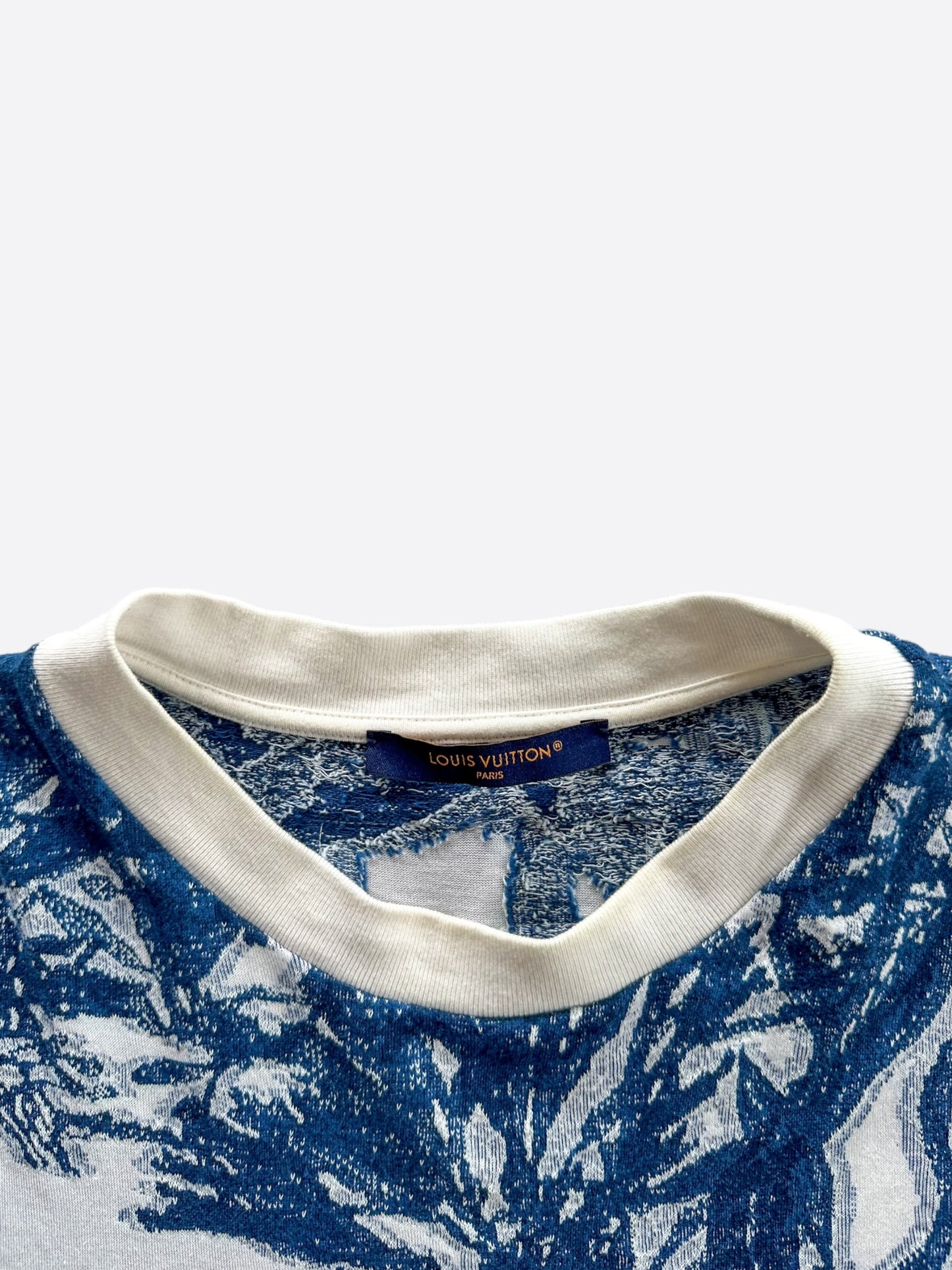 Louis Vuitton Blue & White Aquagarden Monogram T-Shirt