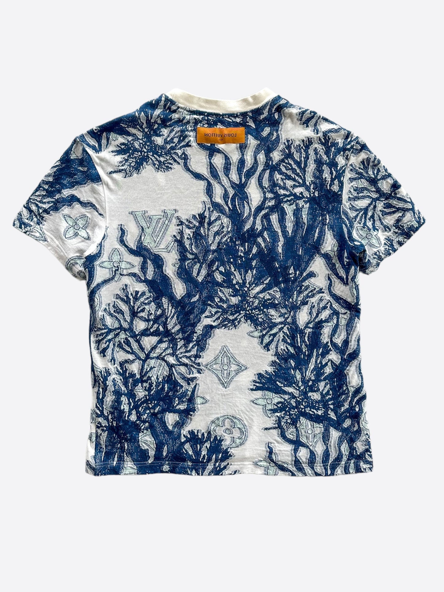 Louis Vuitton Blue & White Aquagarden Monogram T-Shirt