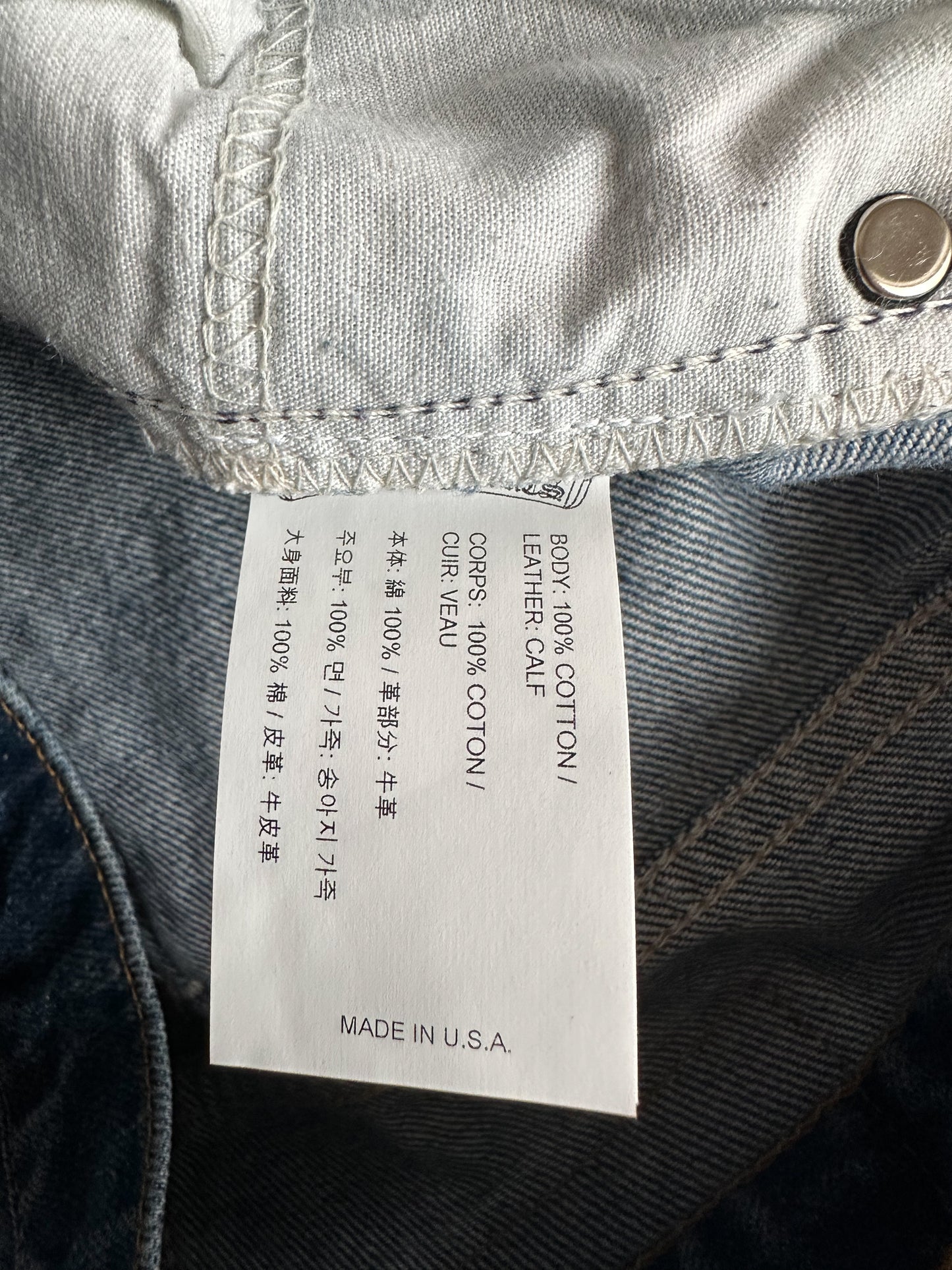 Chrome Hearts Levis Blue Cross Patch Stencil Jeans