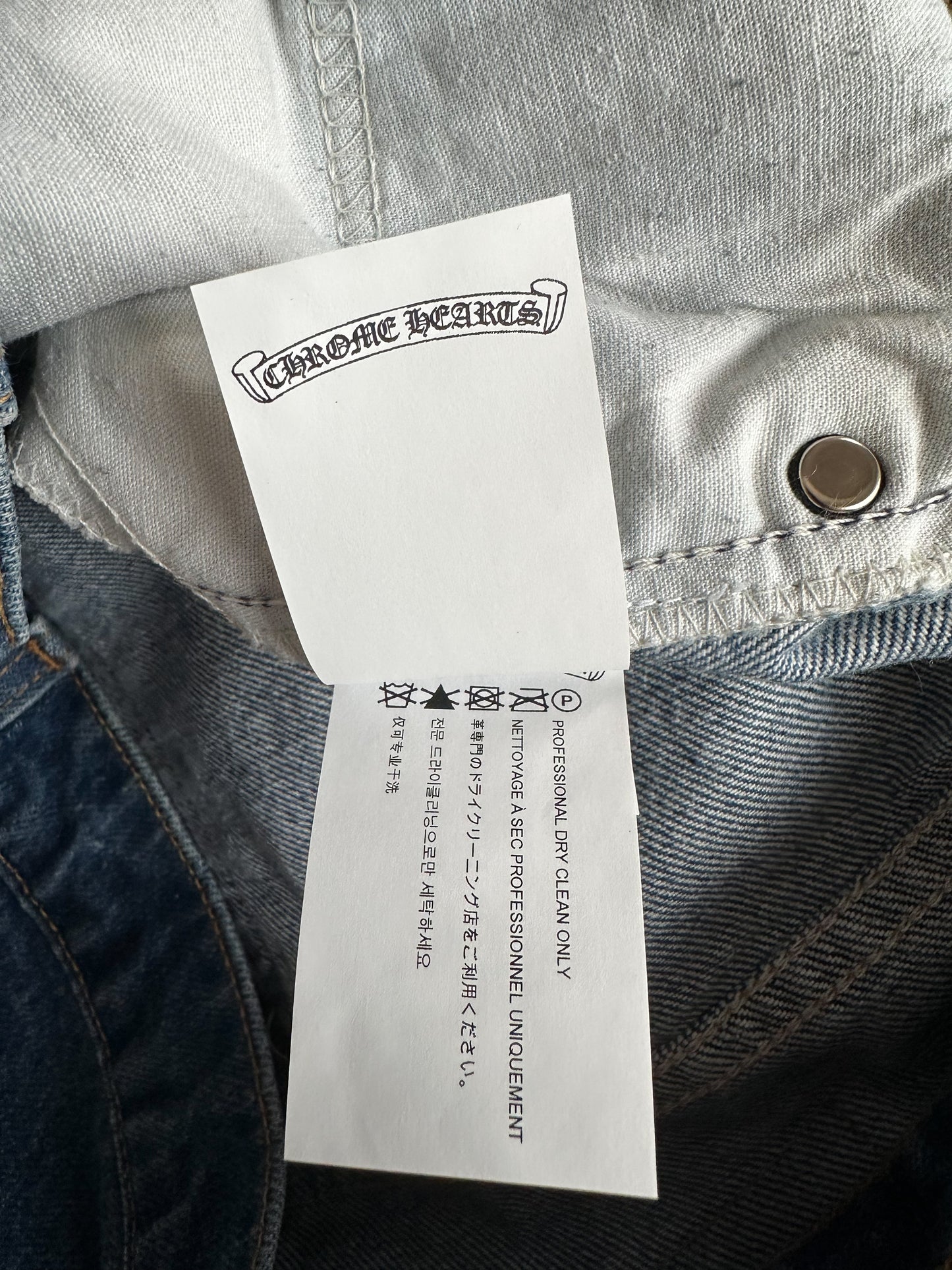 Chrome Hearts Levis Blue Cross Patch Stencil Jeans