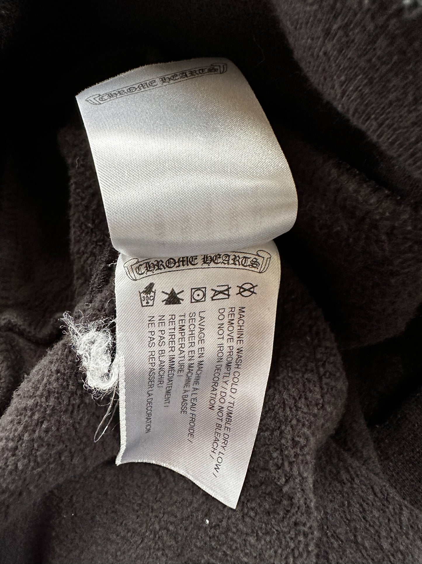 Chrome Hearts Black & White Horseshoe Logo Hoodie