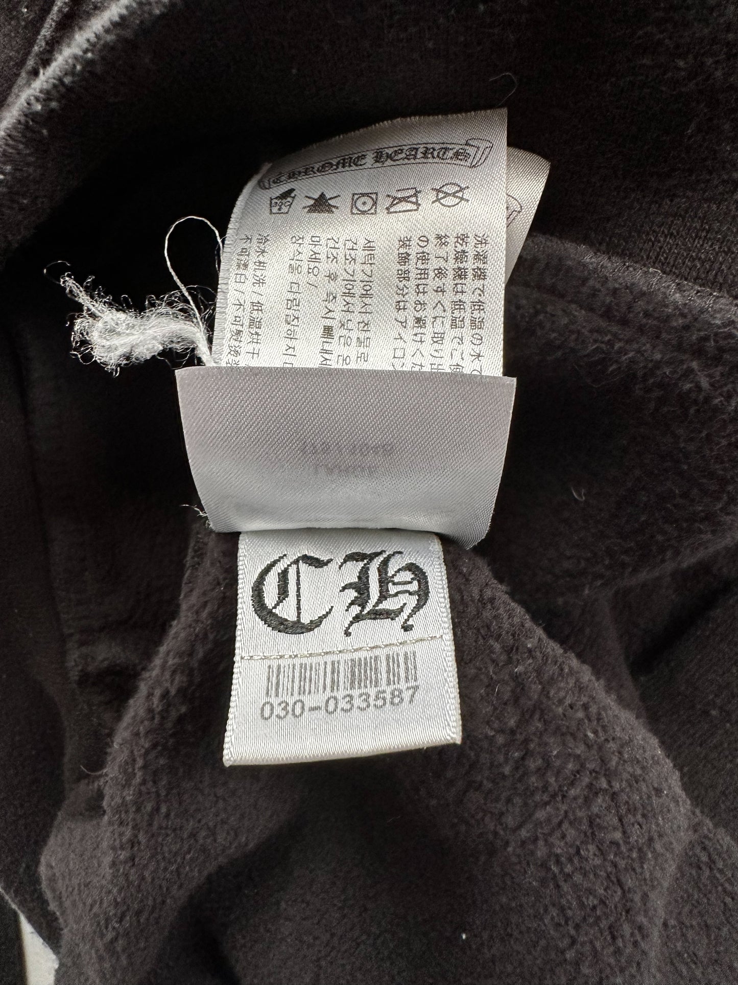 Chrome Hearts Black & White Horseshoe Logo Hoodie