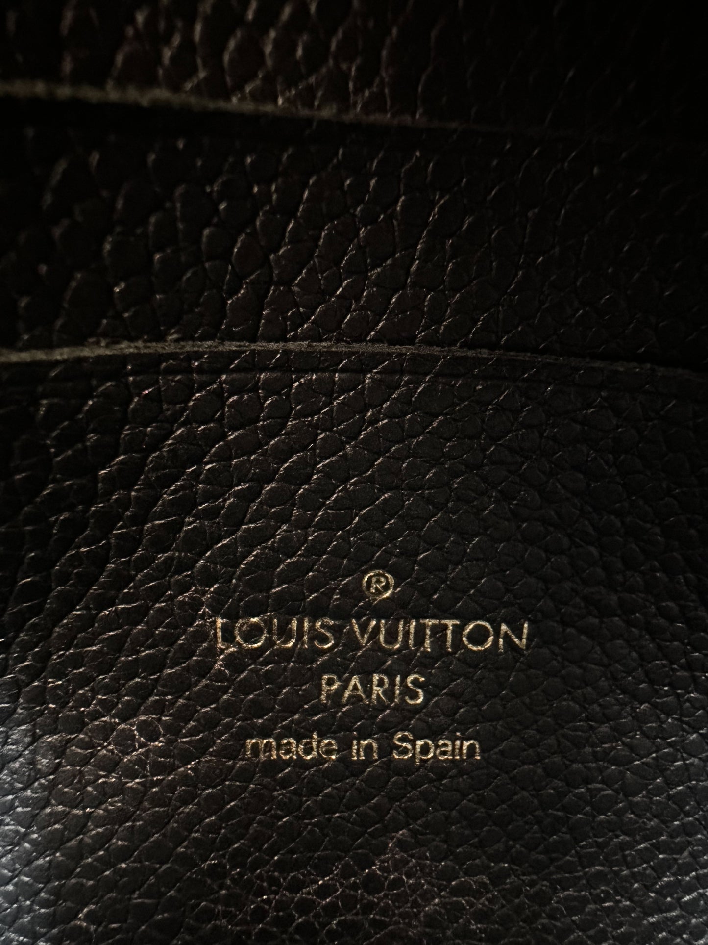 Louis Vuitton Black Monogram Empreinte Doublezip Pochette