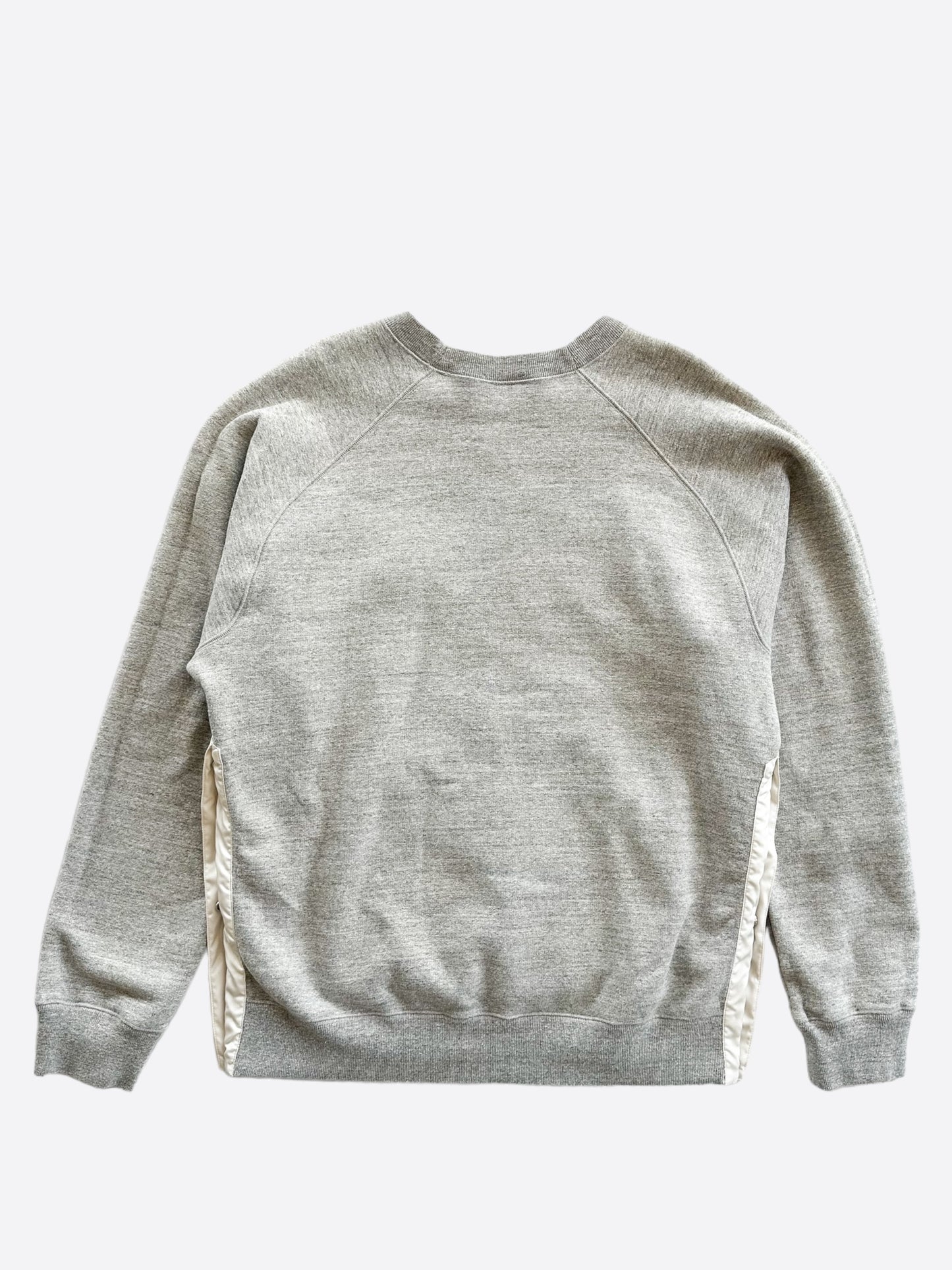 Dior Sacai Grey Embroidered Patch Sweater