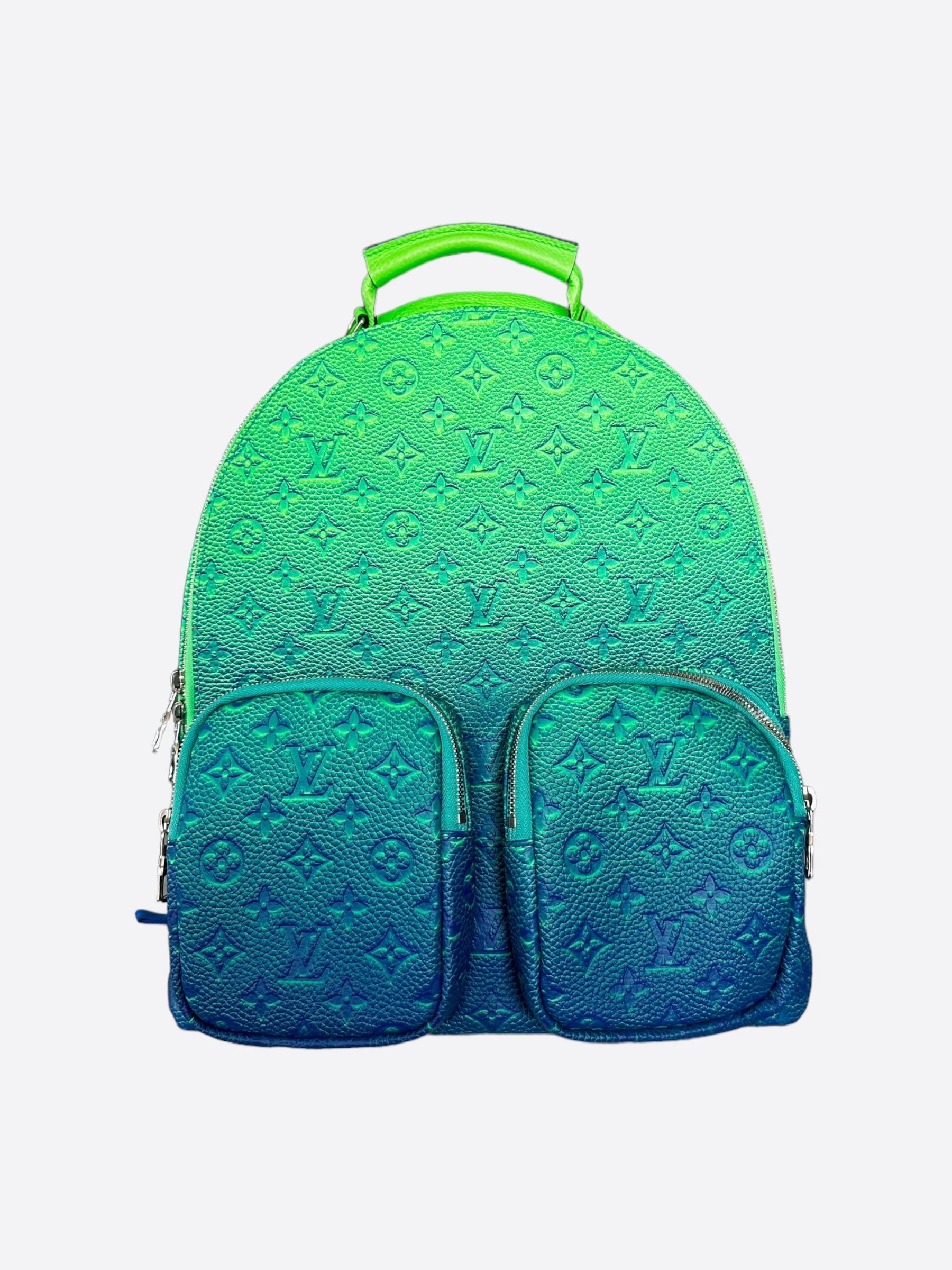 louis vuitton baby backpack Louis Vuitton Green Taurillon Illusion Monogram Backpack – Savonches