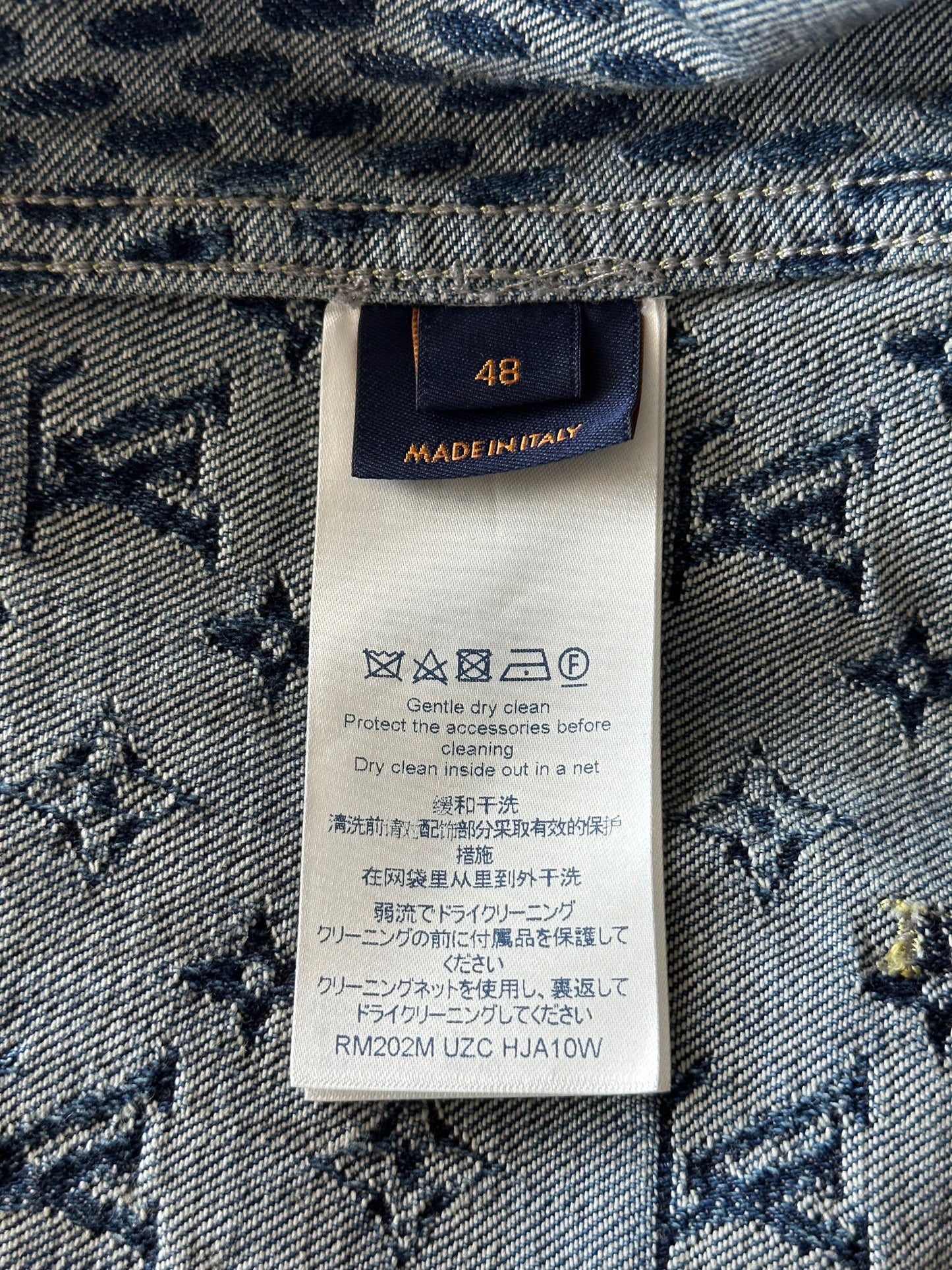Louis Vuitton Nigo Blue Monogram Denim Jacket