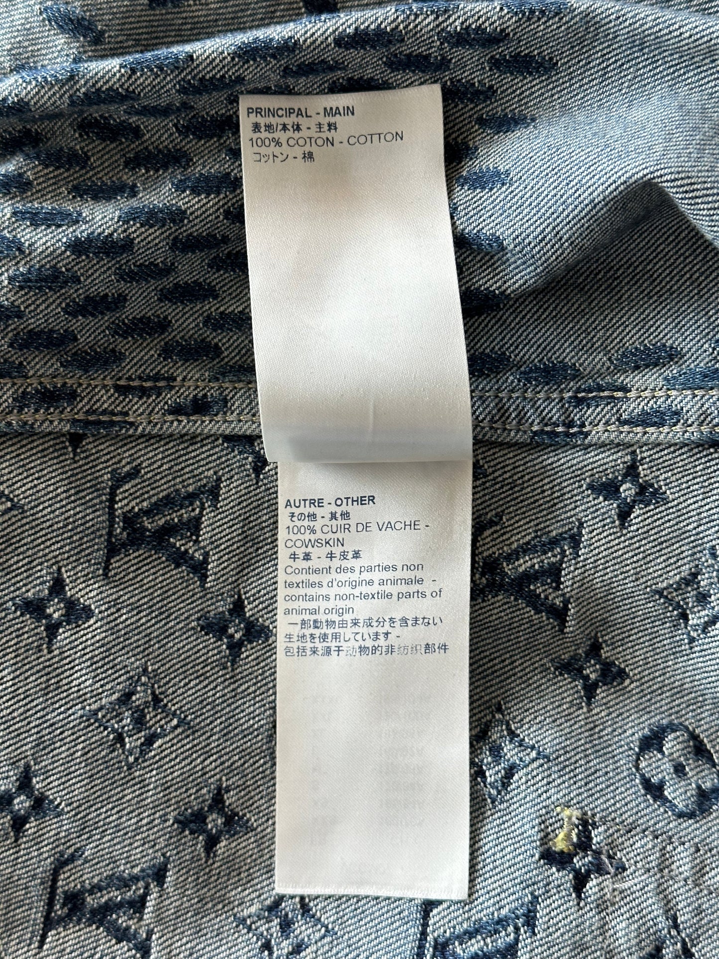 Louis Vuitton Nigo Blue Monogram Denim Jacket
