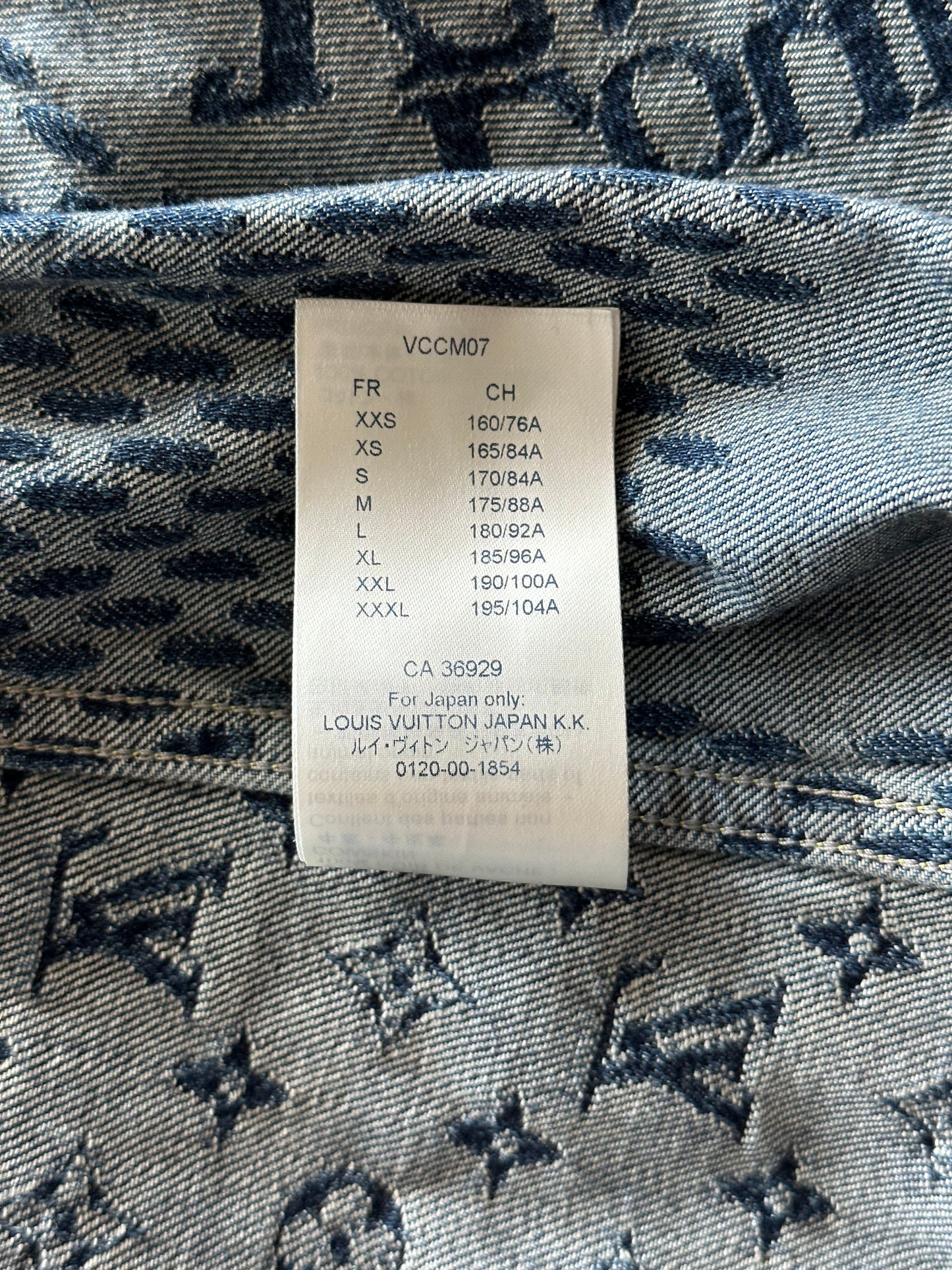 Louis Vuitton Nigo Blue Monogram Denim Jacket