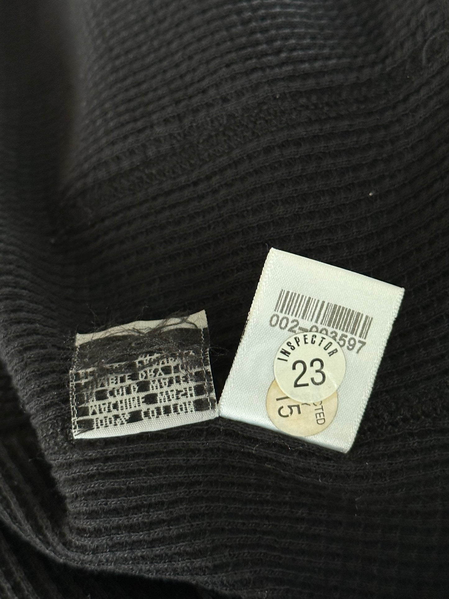 Chrome Hearts Black Horseshoe Logo Thermal Hoodie