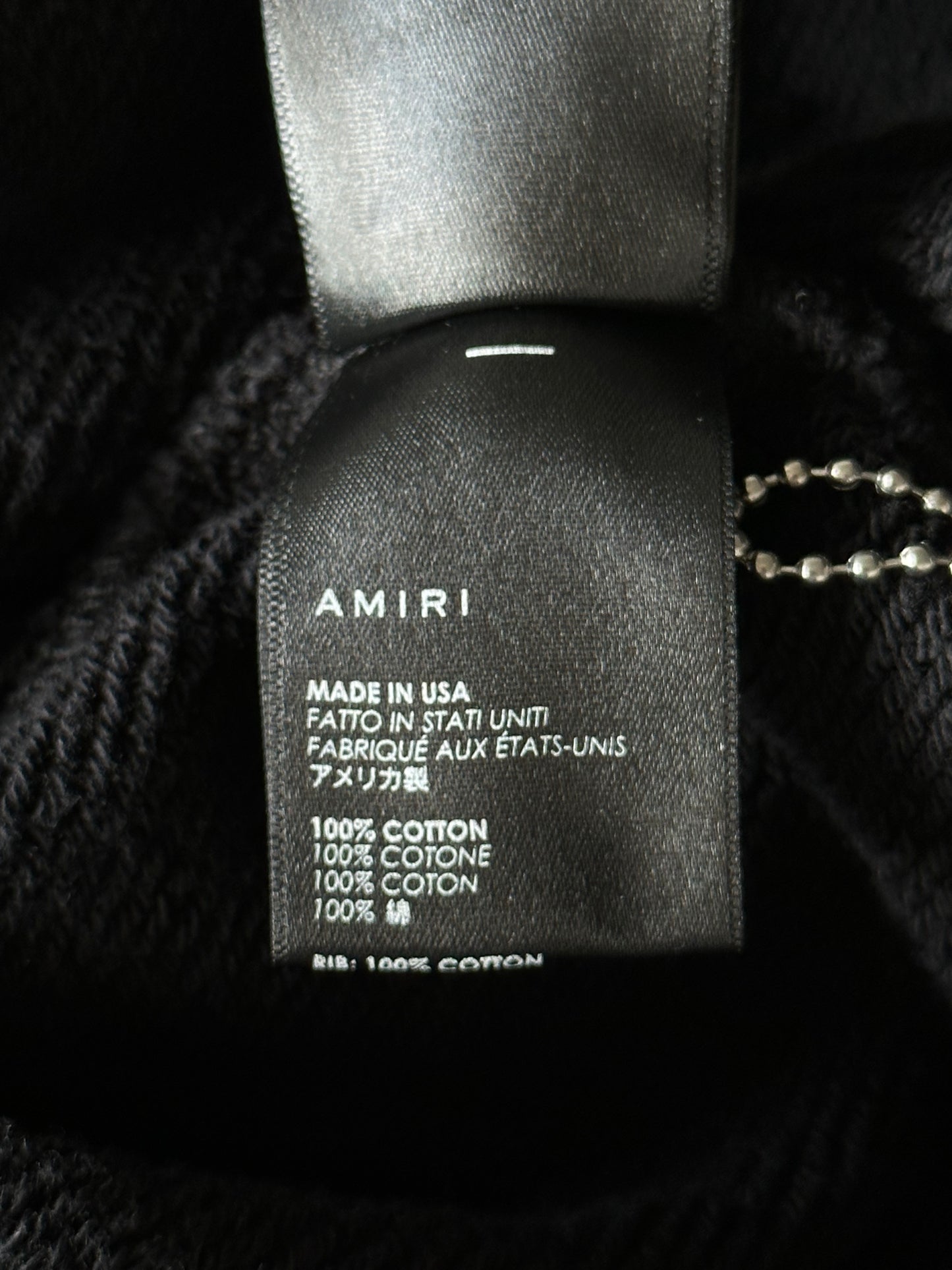 Amiri Black Rainbow Beverly Hills Hoodie