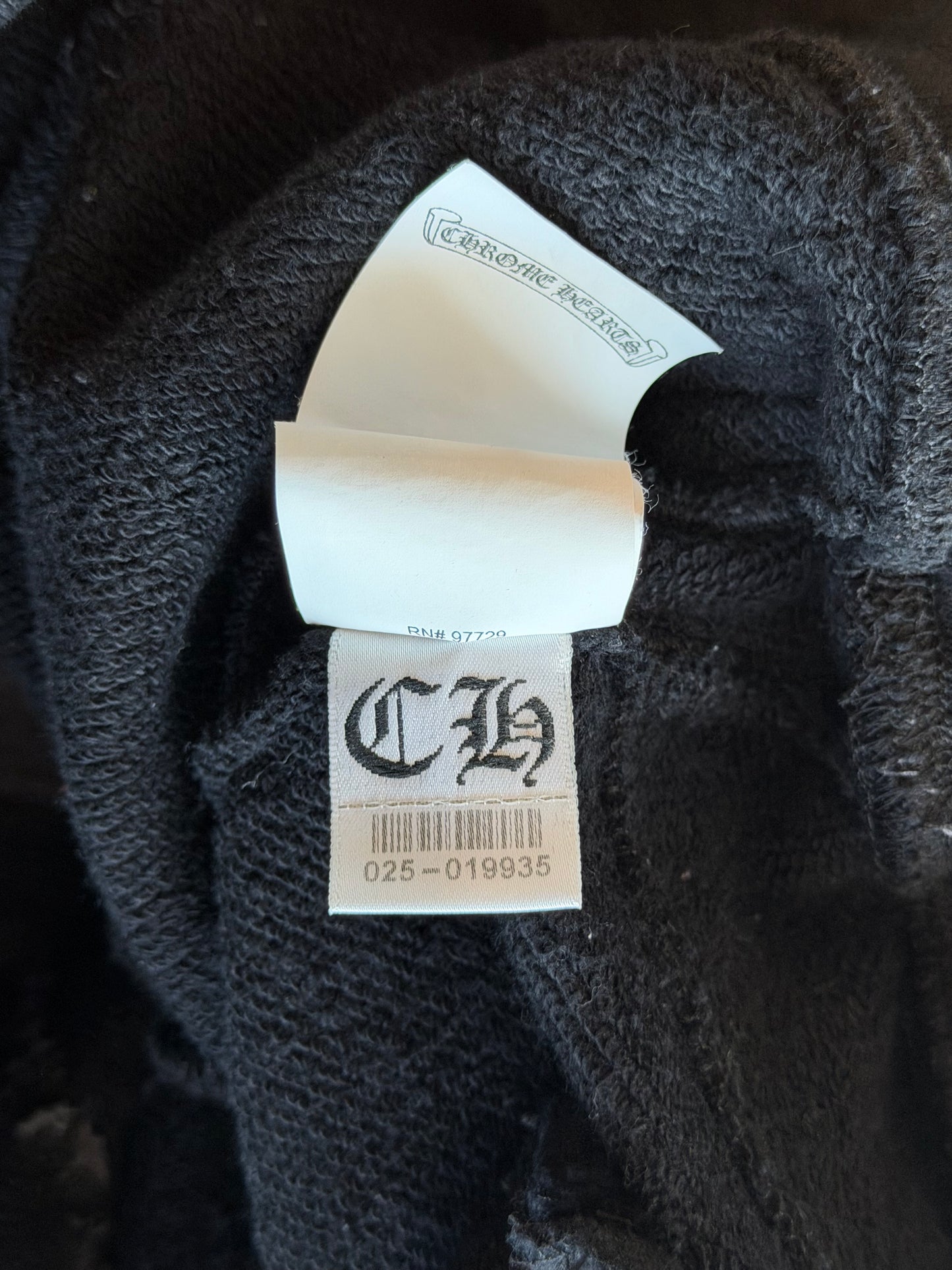 Chrome Hearts Black Cross Patch Sweatpants