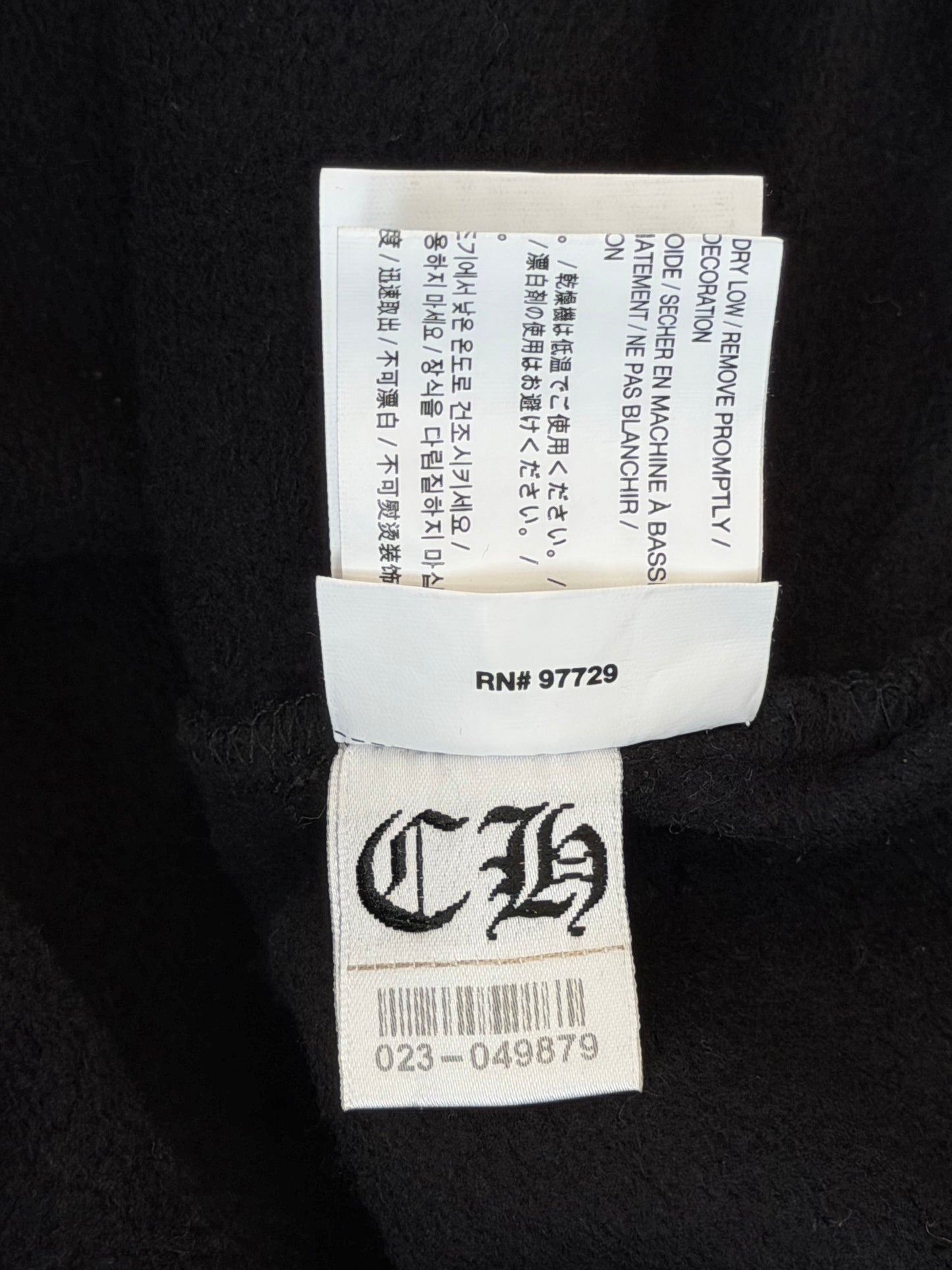 Chrome Hearts Black & Red Rolling Stones Logo Womens Sweatpants