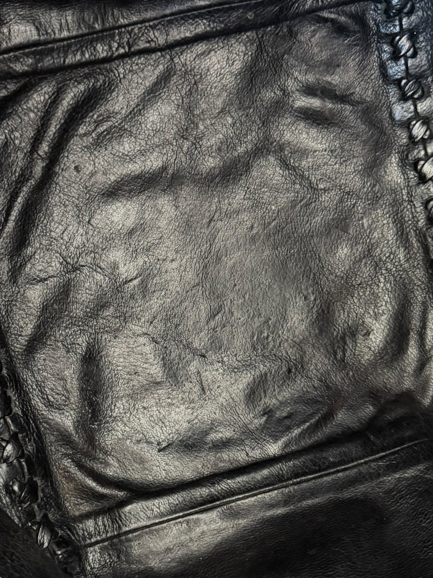 Chrome Hearts Black Filigree Cross Patch Bag