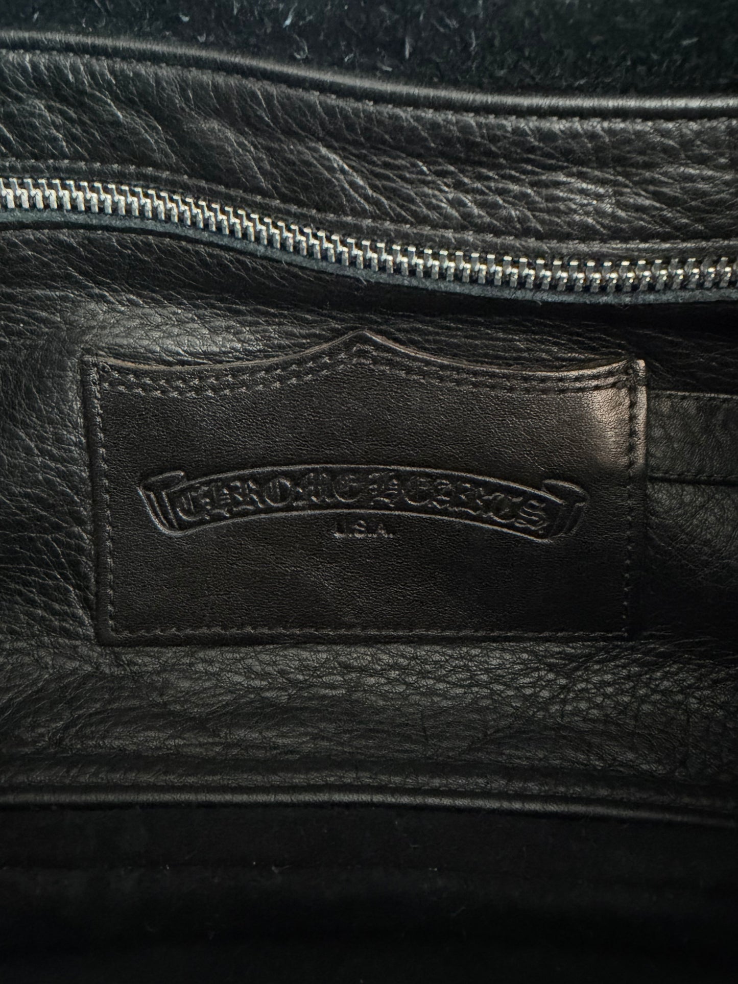 Chrome Hearts Black & Silver Dagger Gunslinger Messenger Bag