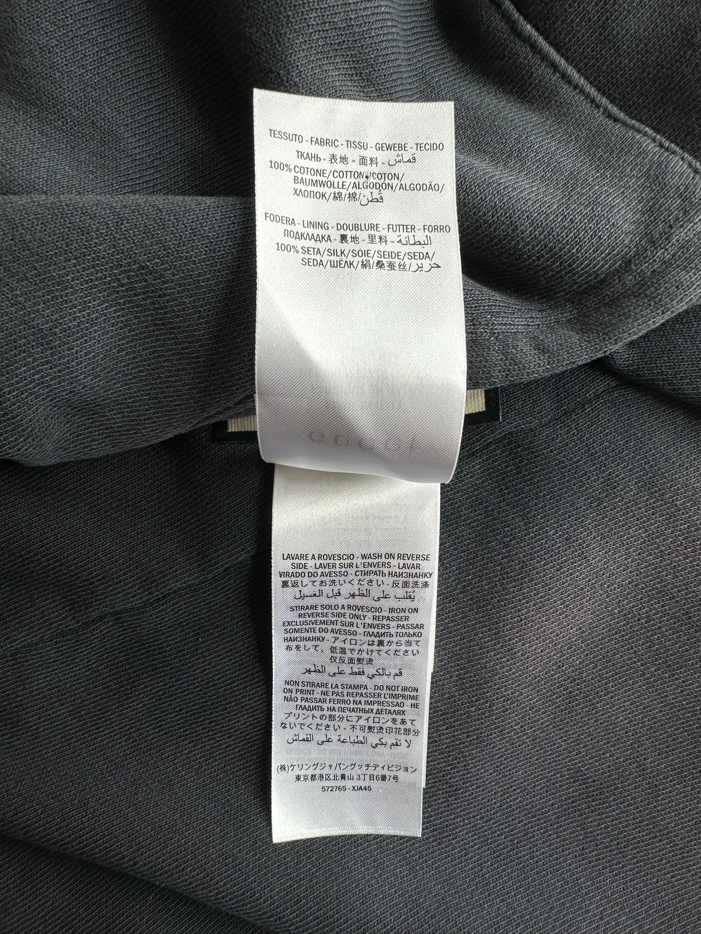 Gucci Black Bleach Tie-Dye Logo Hoodie