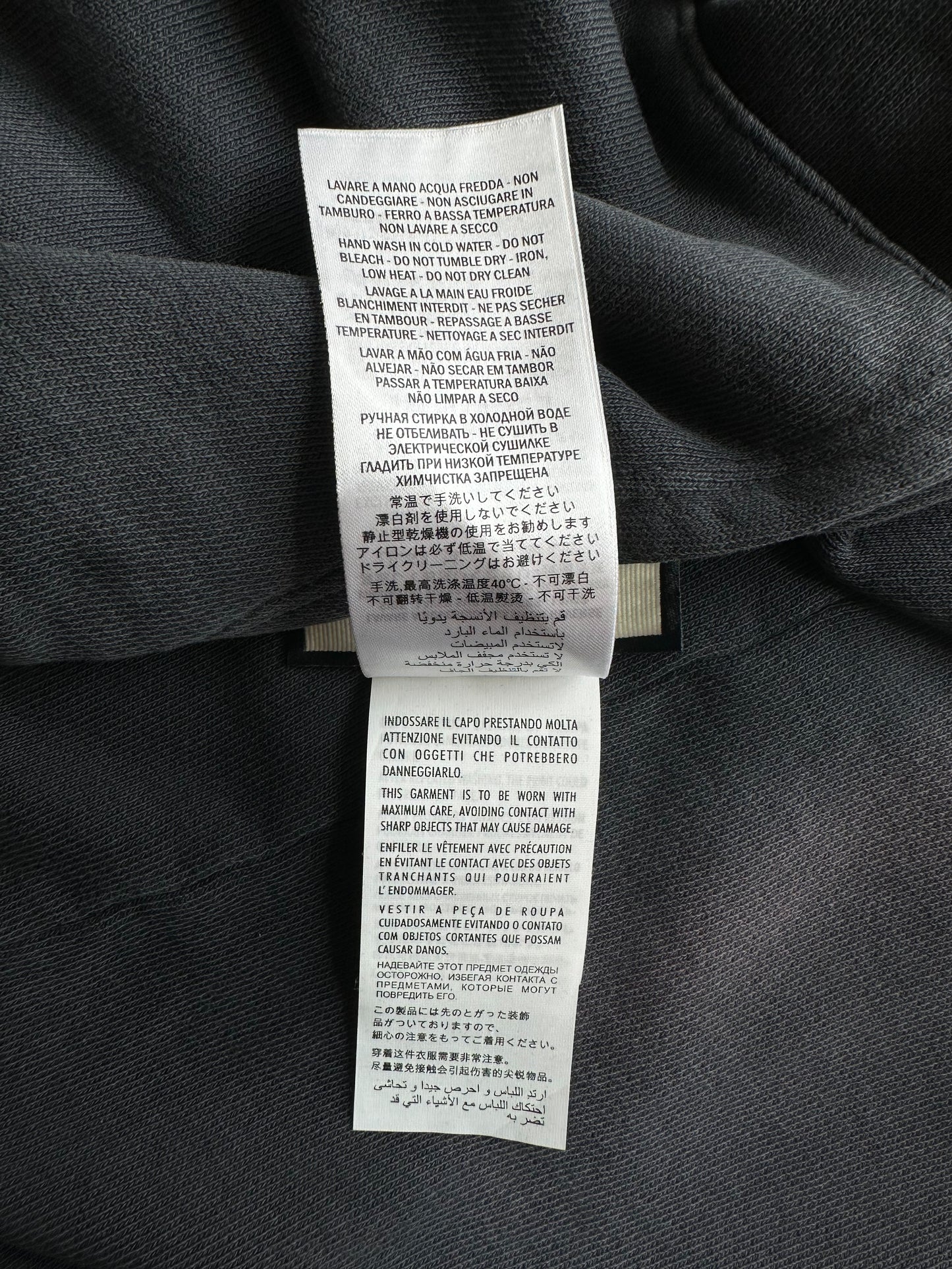 Gucci Black Bleach Tie-Dye Logo Hoodie