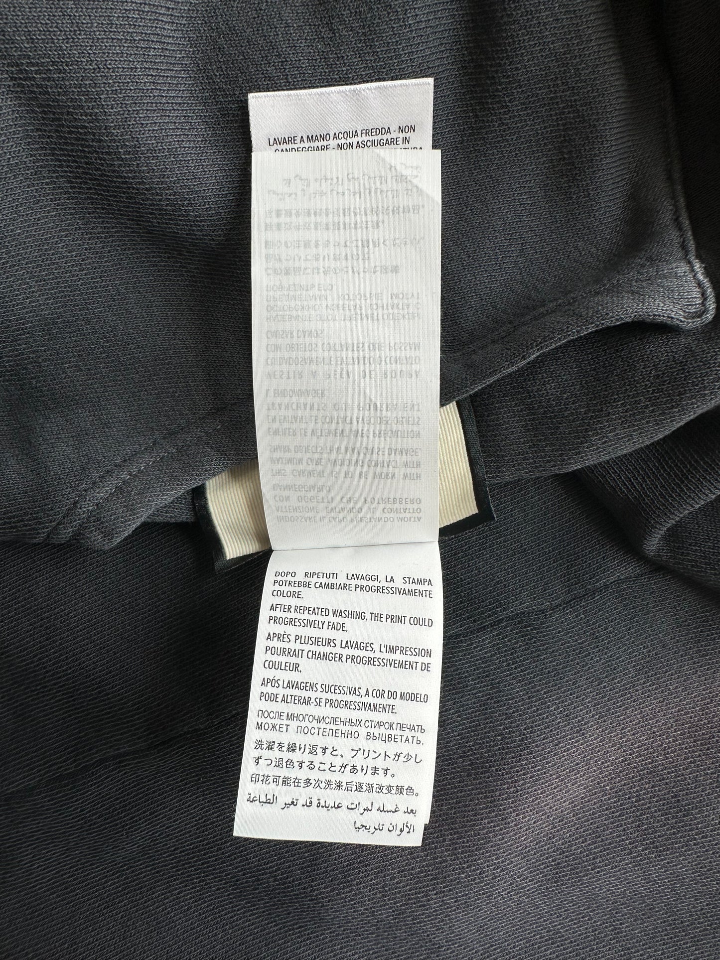 Gucci Black Bleach Tie-Dye Logo Hoodie