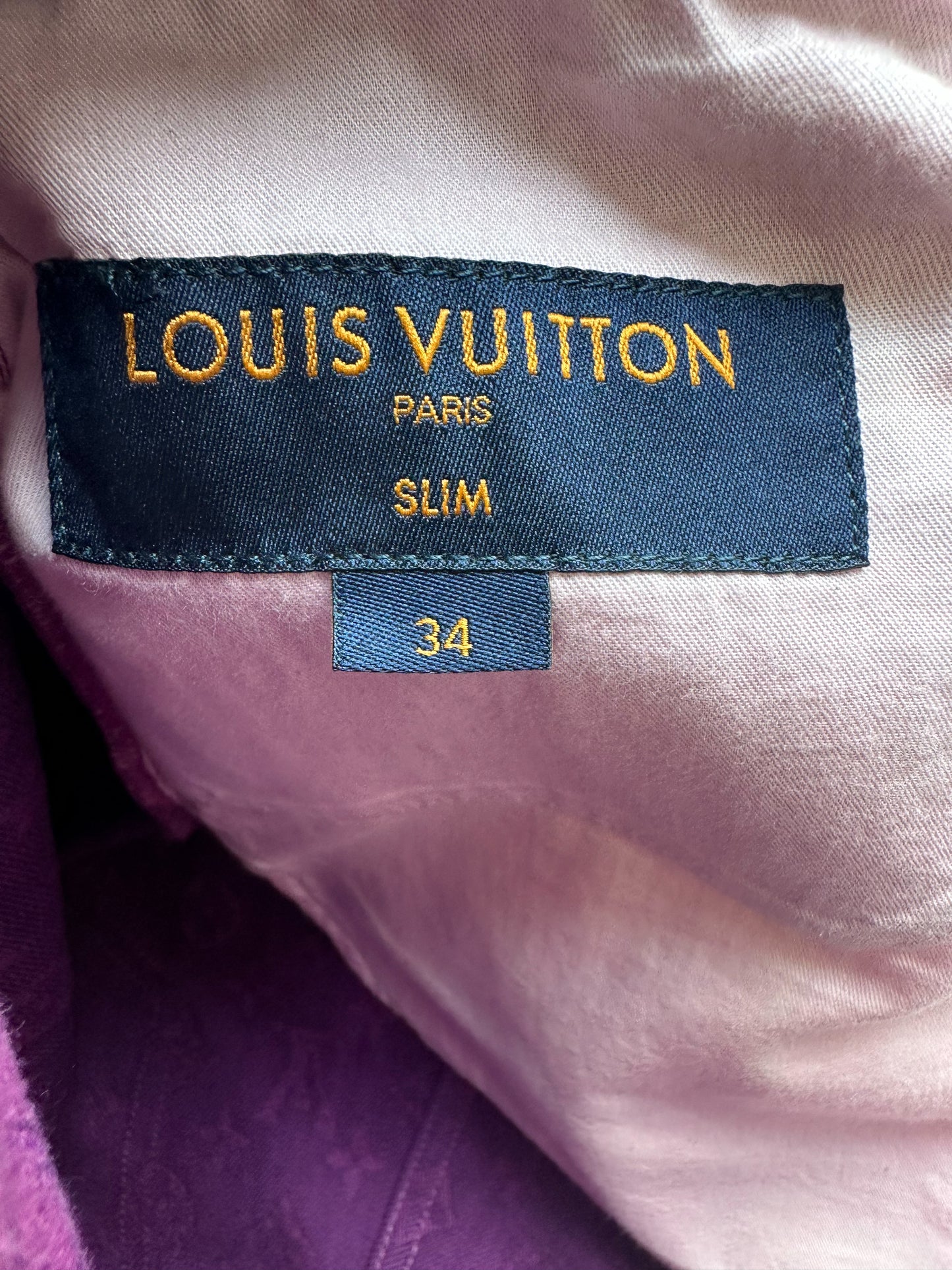 Louis Vuitton Purple Monogram Slim Jeans