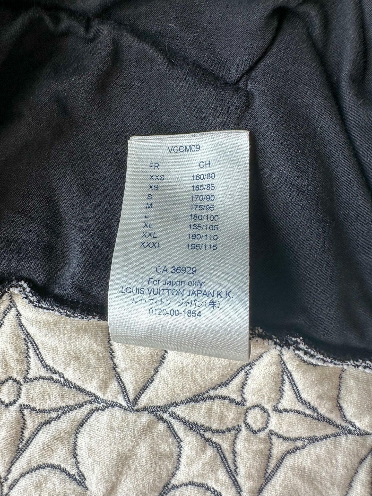 Louis Vuitton Black & White Flower Monogram Jacket