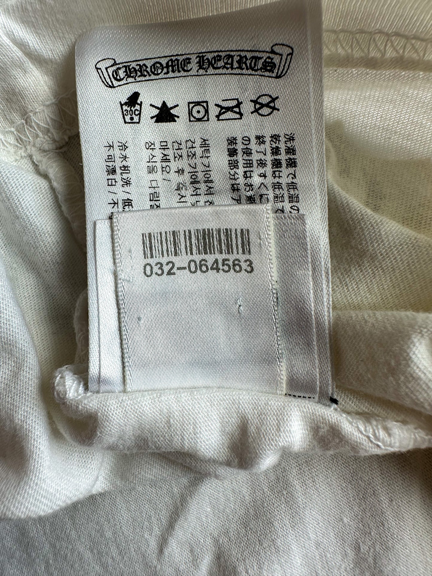 Chrome Hearts White Multicolor Cross Longsleeve T-Shirt