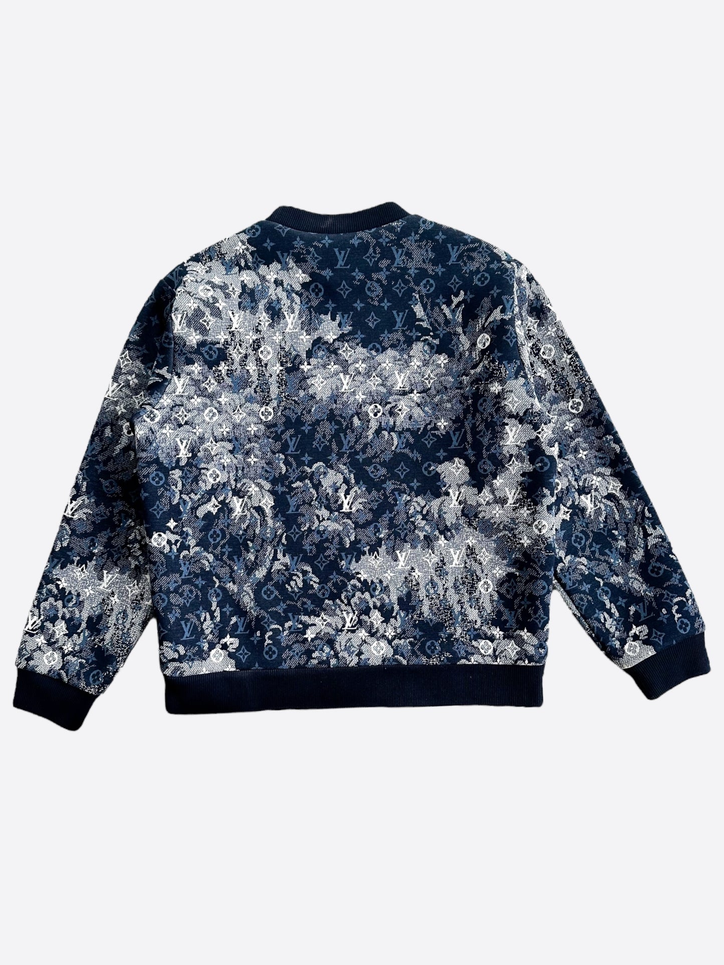 Louis Vuitton Blue Tapestry Monogram Sweater