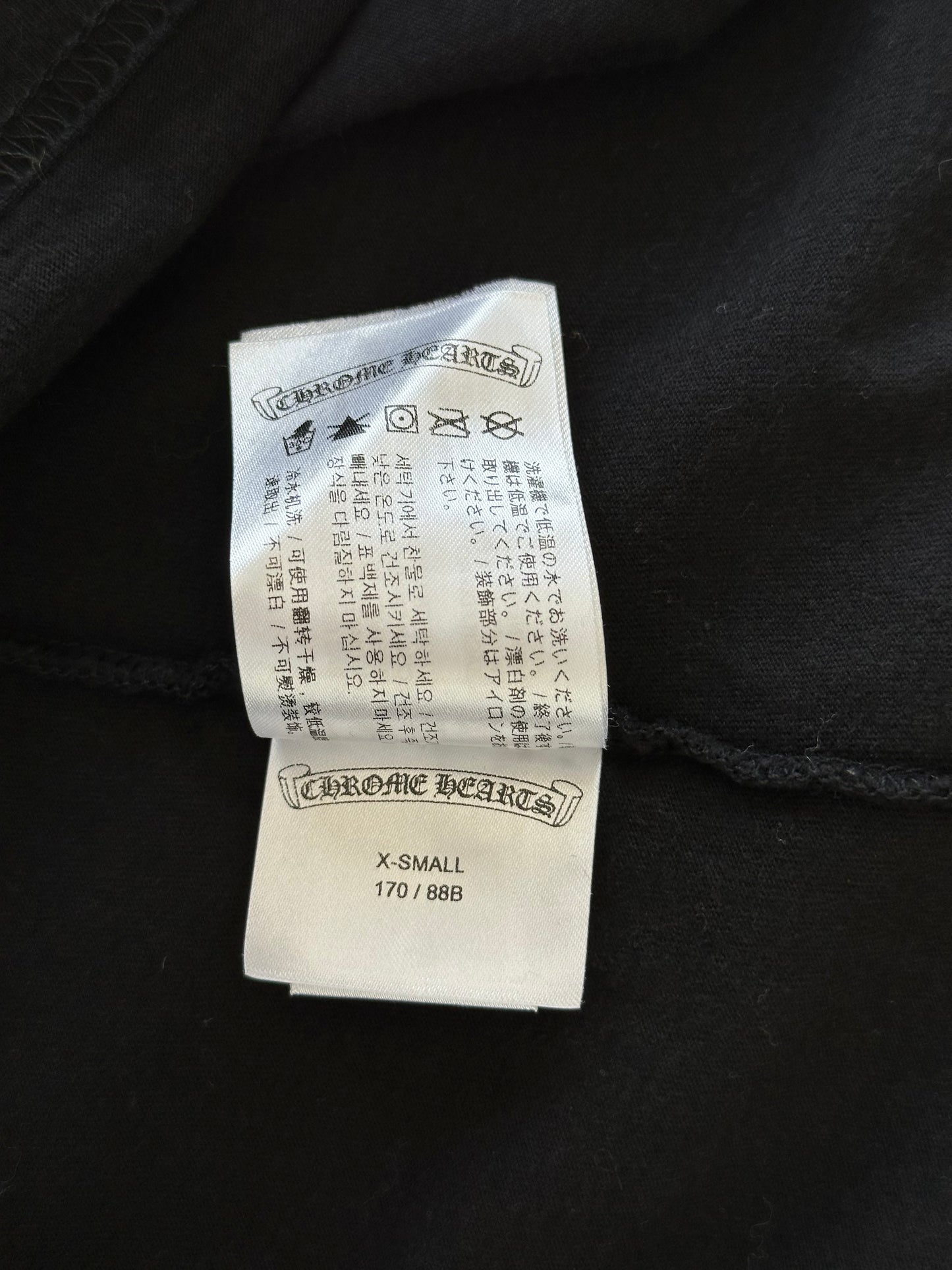 Chrome Hearts Black & Blue Staff Horseshoe Logo Longsleeve T-Shirt