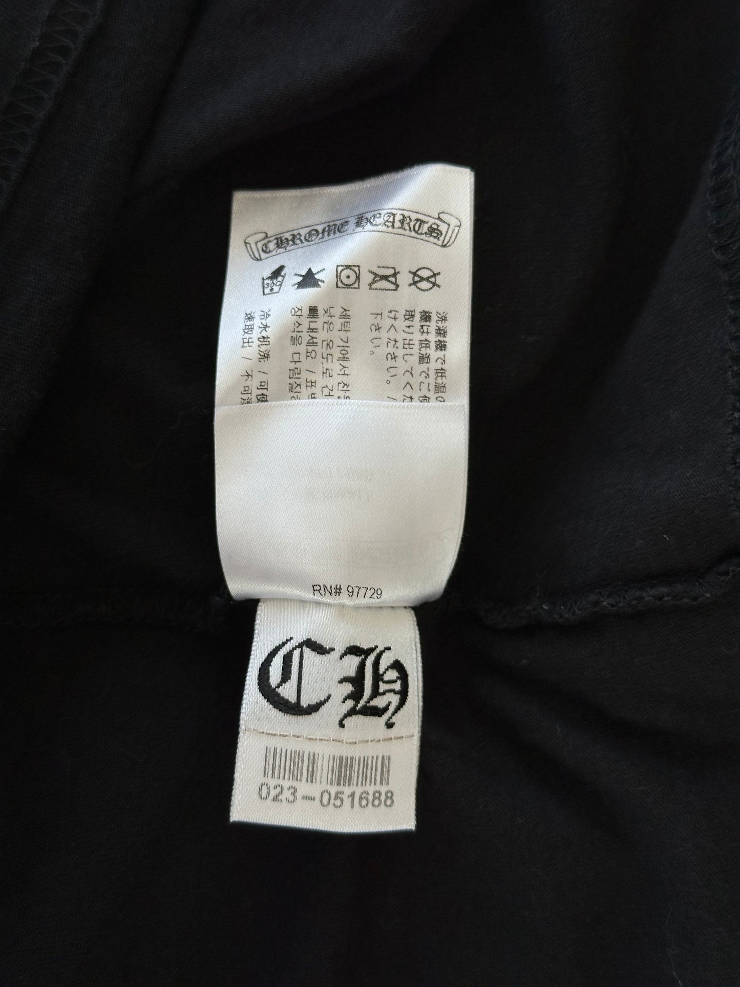 Chrome Hearts Black & Blue Staff Horseshoe Logo Longsleeve T-Shirt