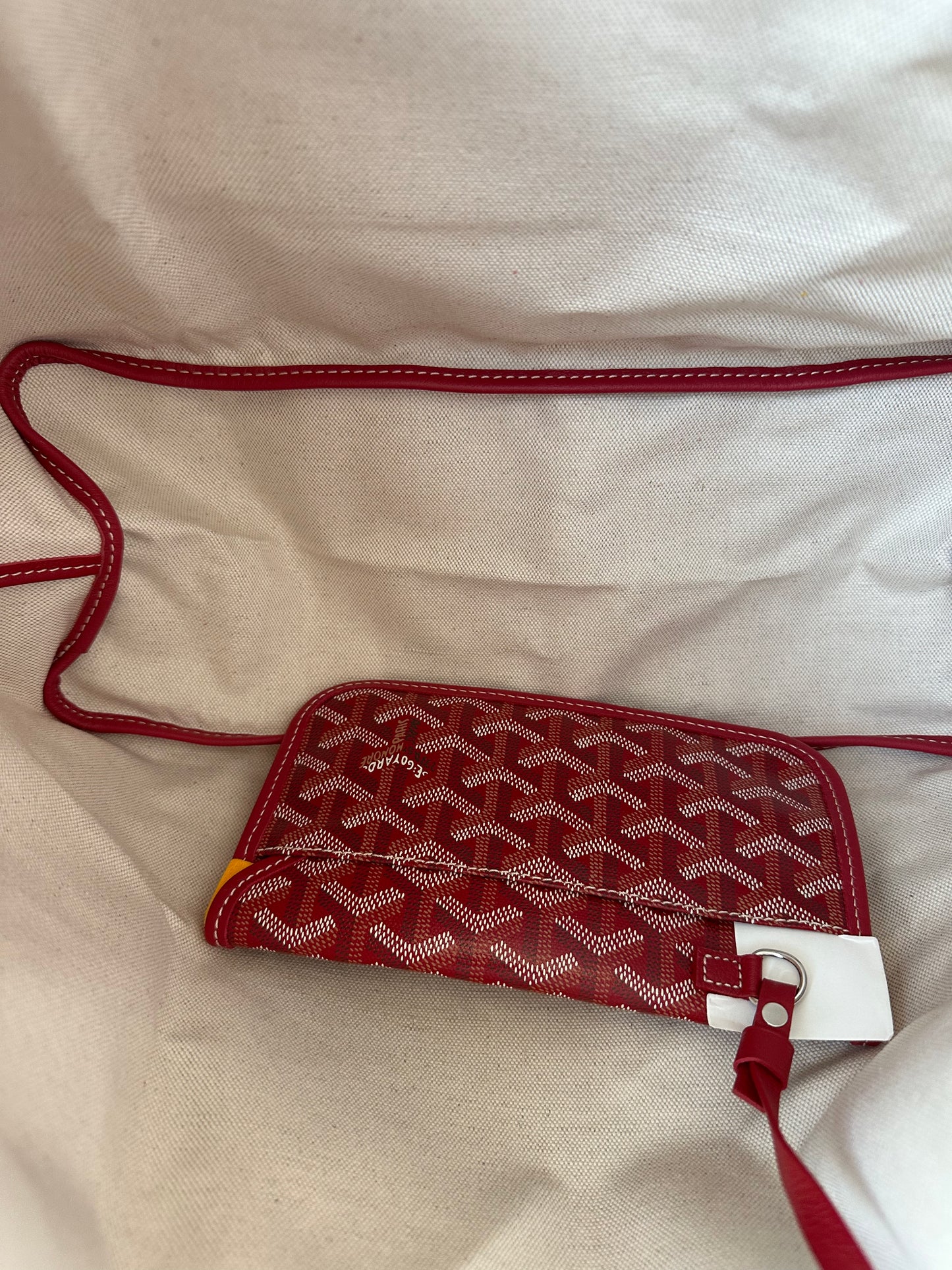 Goyard Red St. Louis Tote Bag