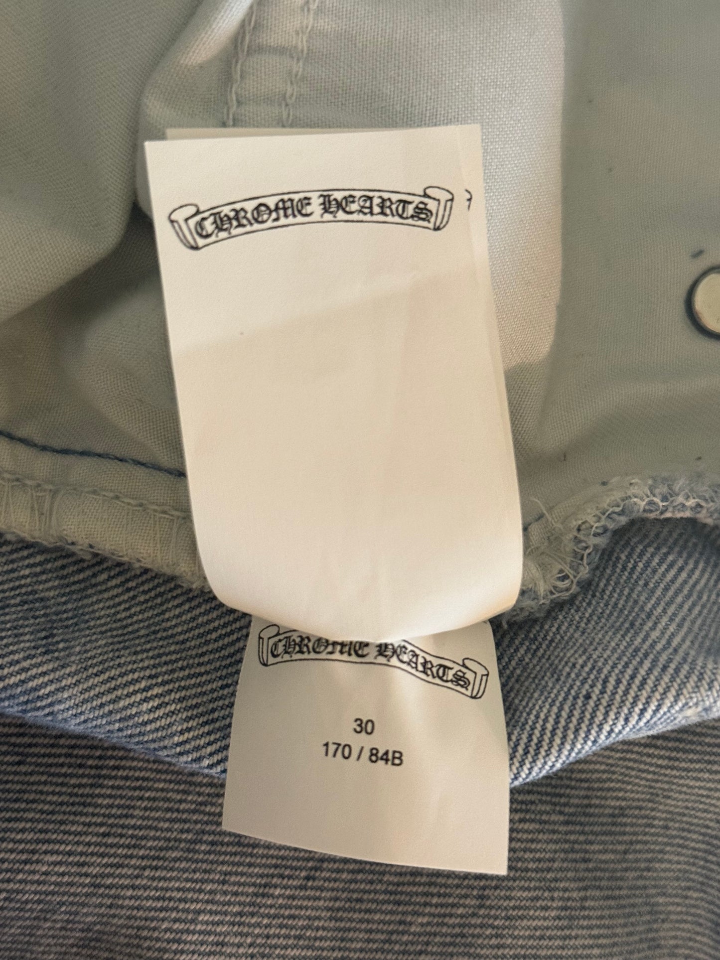 Chrome Hearts Levis Blue, Green & Cheetah Star Patch Jeans